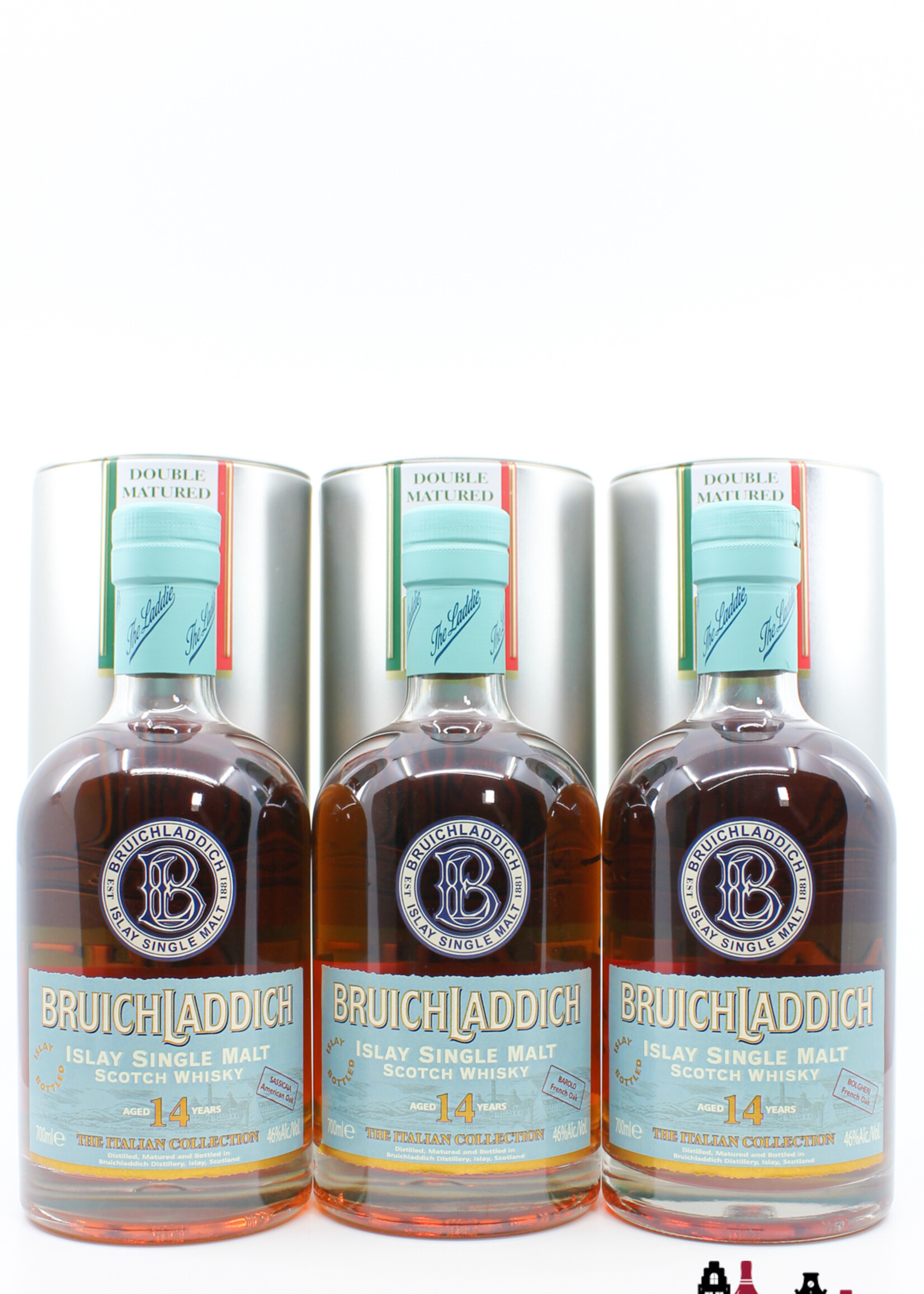 Bruichladdich Bruichladdich 14 Years Old 1993 2007 - The Italian Collection 46% 1 of 3000 (full set)