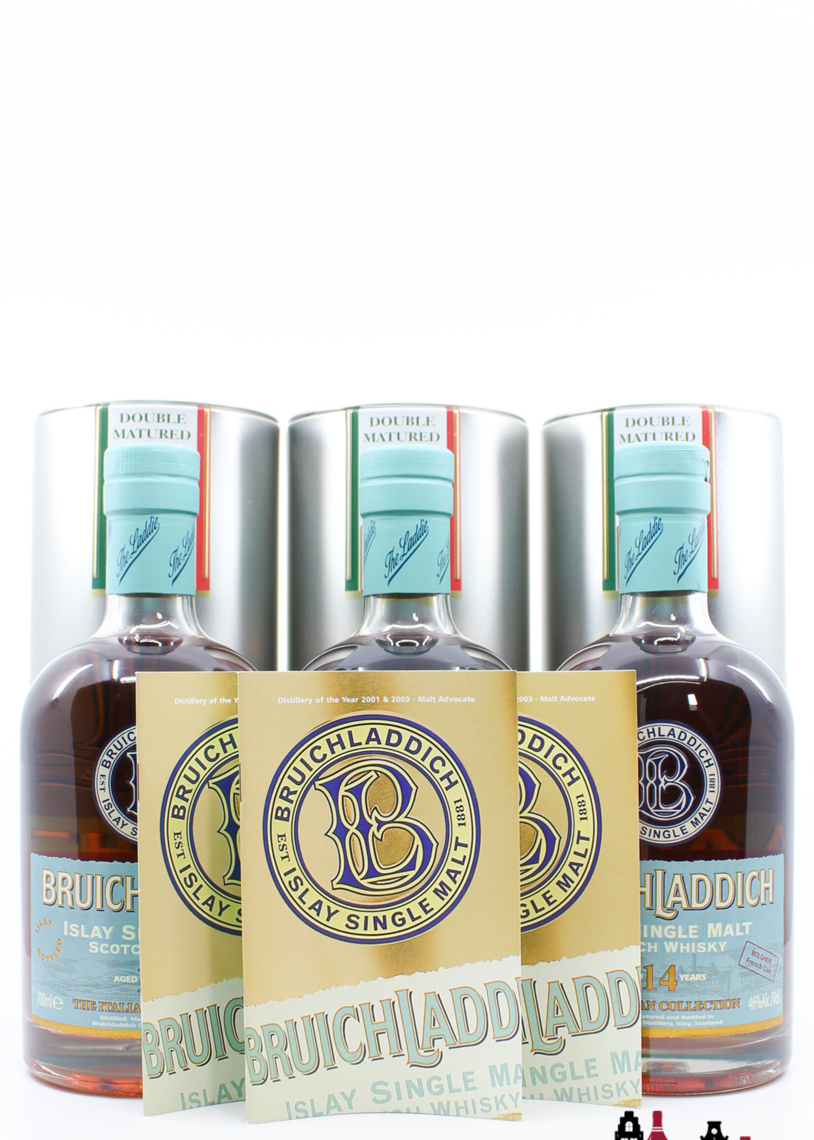 Bruichladdich Bruichladdich 14 Years Old 1993 2007 - The Italian Collection 46% 1 of 3000 (full set)