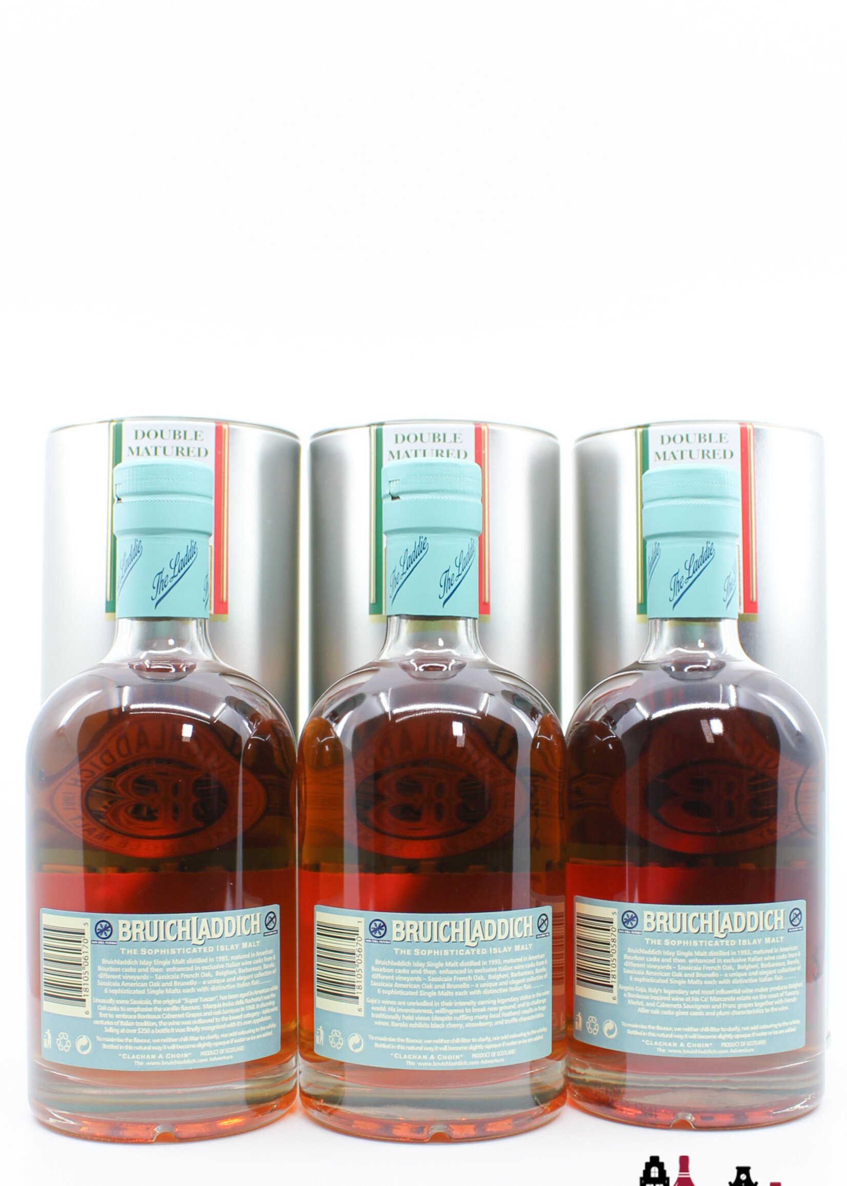 Bruichladdich Bruichladdich 14 Years Old 1993 2007 - The Italian Collection 46% 1 of 3000 (full set)