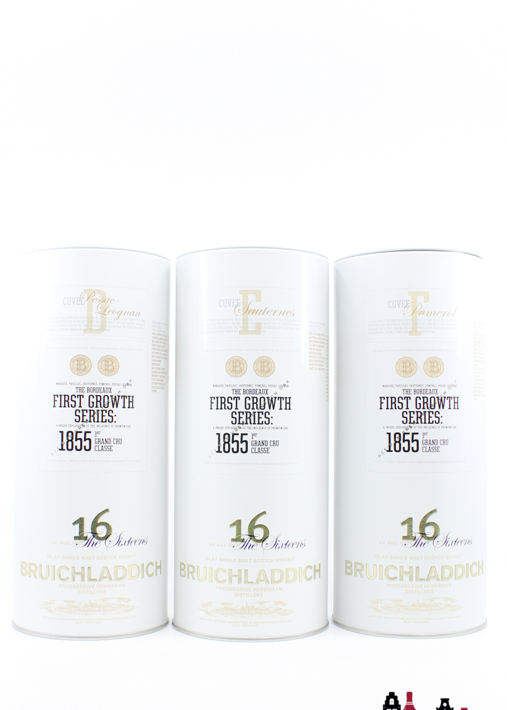 Bruichladdich Bruichladdich 16 Years Old 2008 - Cuvee A, B, C, D, E & F Series - First Growth Series The Sixteens (full set)