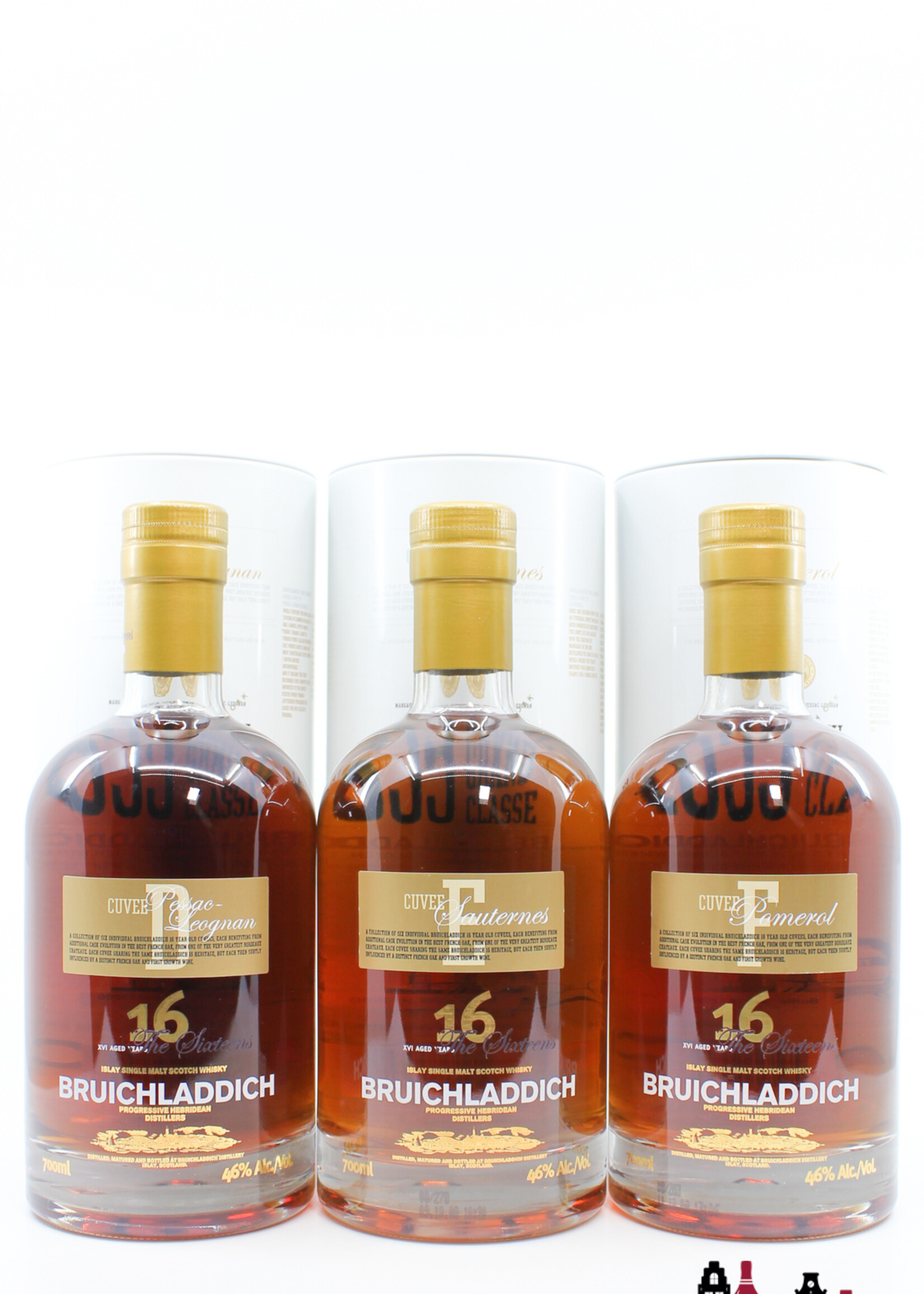 Bruichladdich Bruichladdich 16 Years Old 2008 - Cuvee A, B, C, D, E & F Series - First Growth Series The Sixteens (full set)