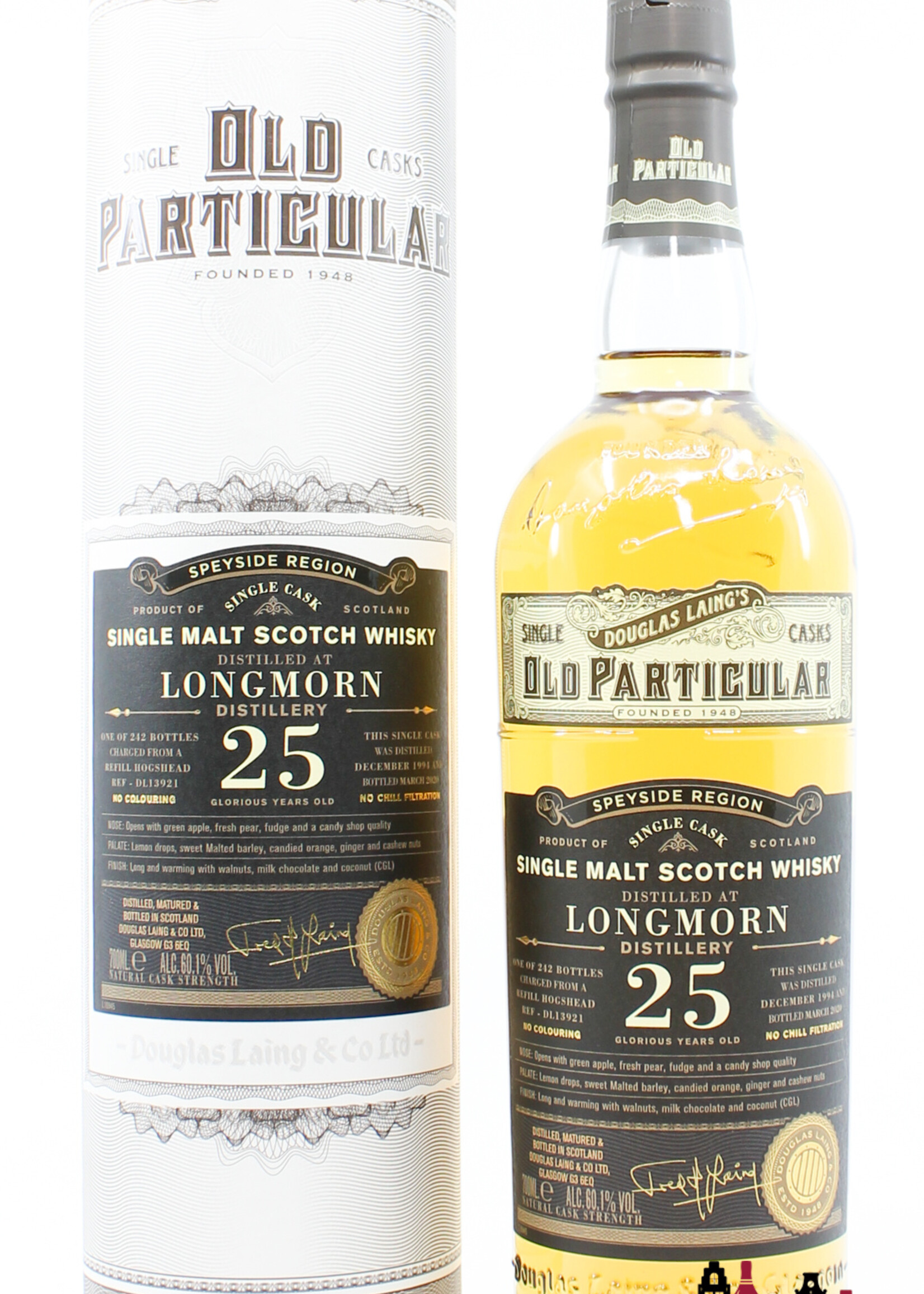 Longmorn Longmorn 25 Years Old 1994 2020 - Old Particular - Cask DL13921 - Douglas Laing 60.1% (1 of 242)