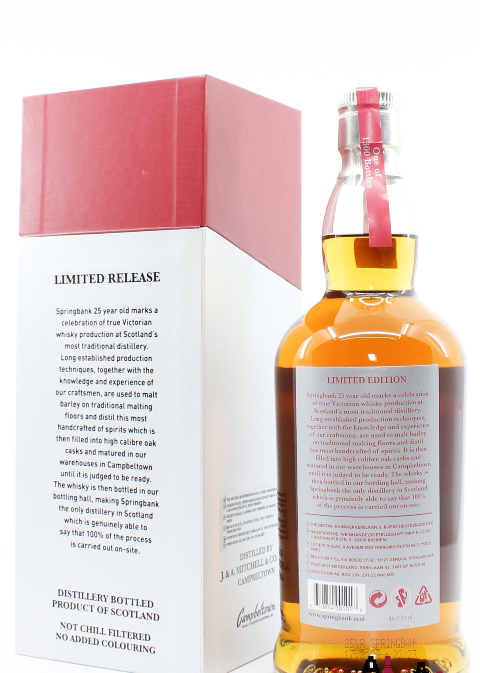 Springbank Springbank 25 Years Old 2022 - Limited Edition - Red/Silver Edition 46% (1 of 1300)