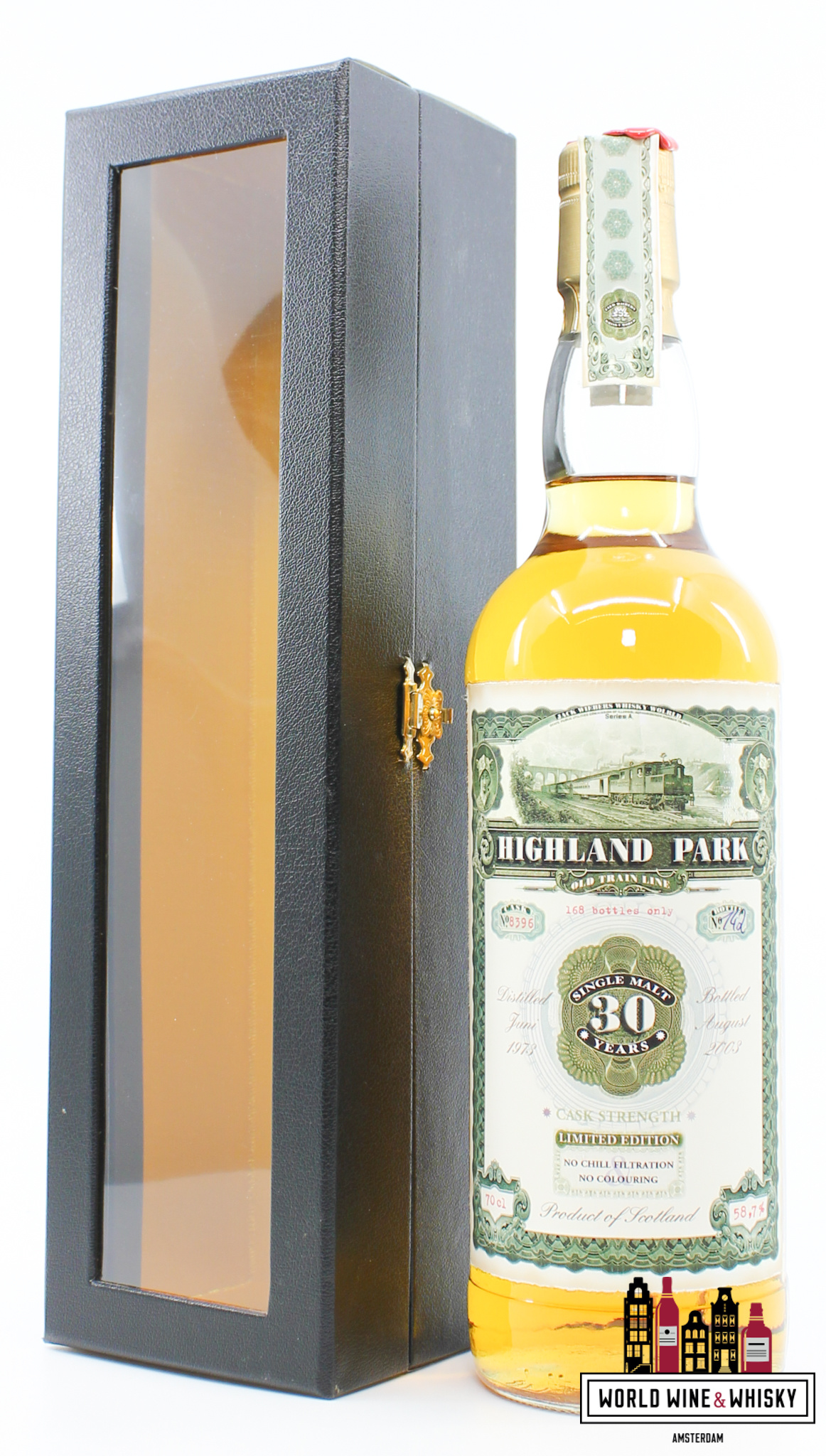 Highland Park Highland Park 30 Years Old 1973 2003 - Old Train Line - Jack Wiebers Whisky World - Cask 8396 58.7% (1 of 168)