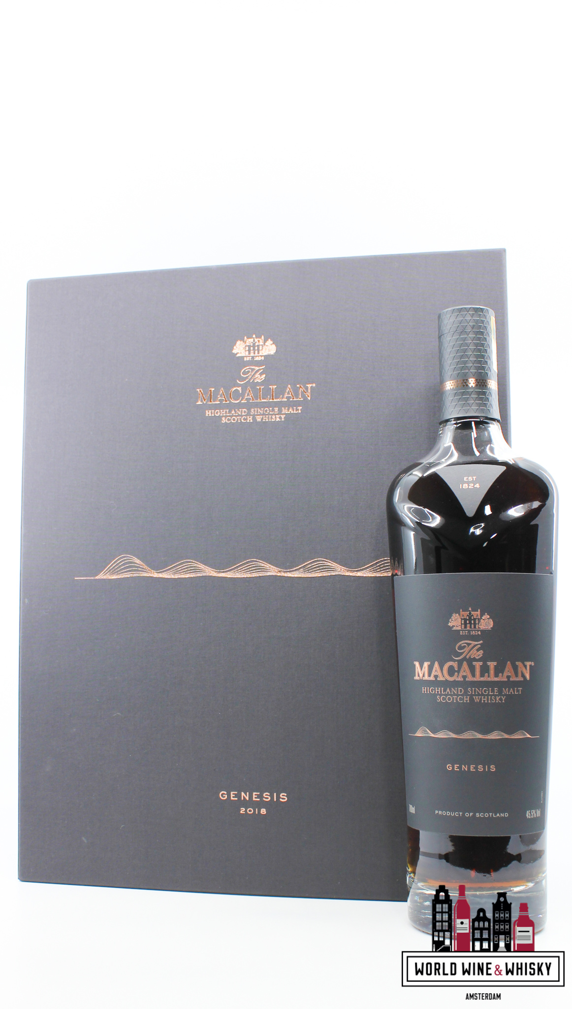 Macallan Macallan 2018 Genesis - Limited Edition 45.5% - Full Set (1 of 2500)