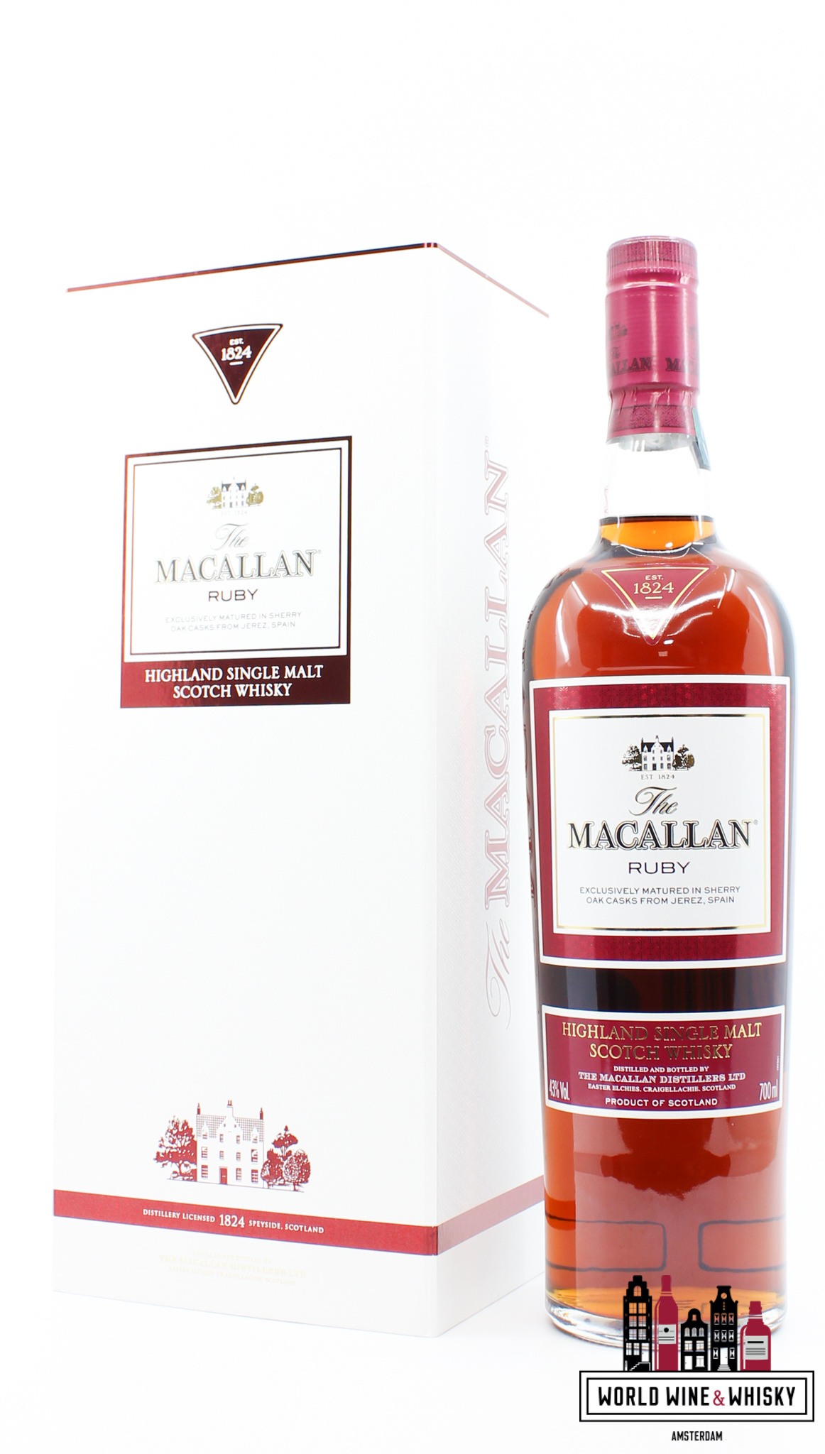 The Macallan Macallan Ruby 2014 - The 1824 Series 43% 700ml (in luxury case)