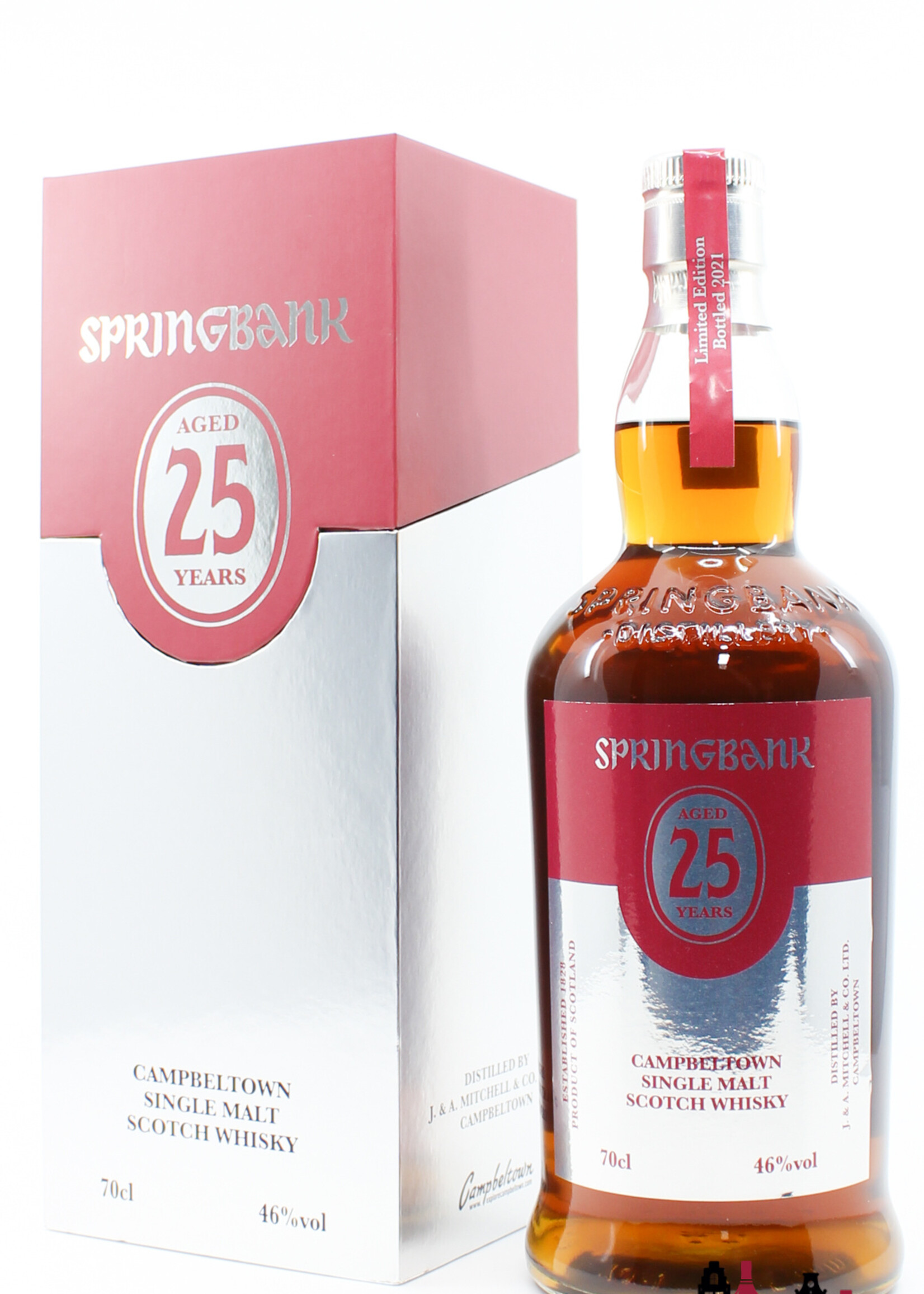 Springbank Springbank 25 Years Old 2021 - Limited Edition - Red/Silver Edition 46% (1 of 1400)