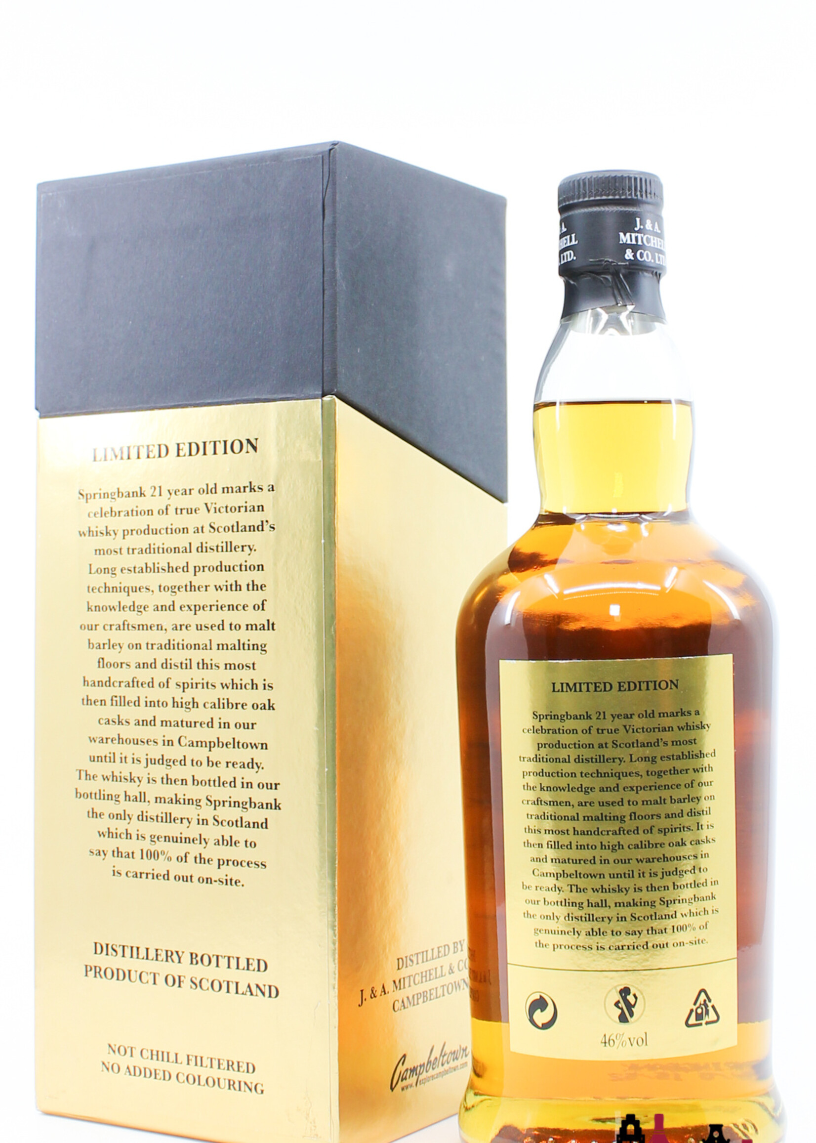 Springbank Springbank 21 Years Old 2015 - Limited Edition - Black/Gold Edition 46% (1 of 3600)