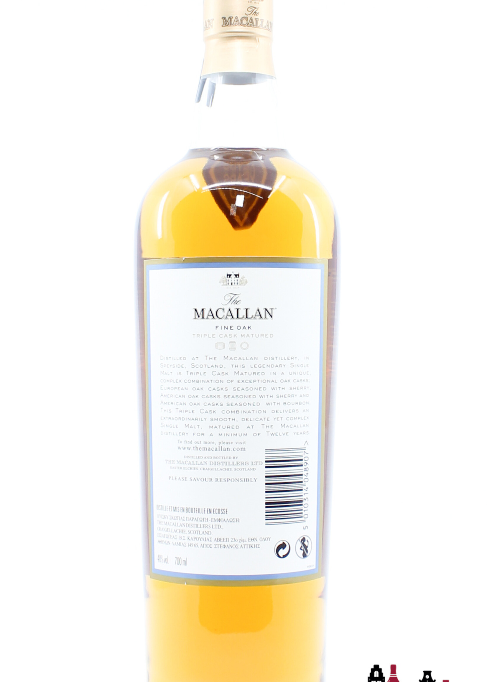 The Macallan Macallan 12 Years Old - Fine Oak - Triple Cask Matured 40% 700ml (without the cardboard case)