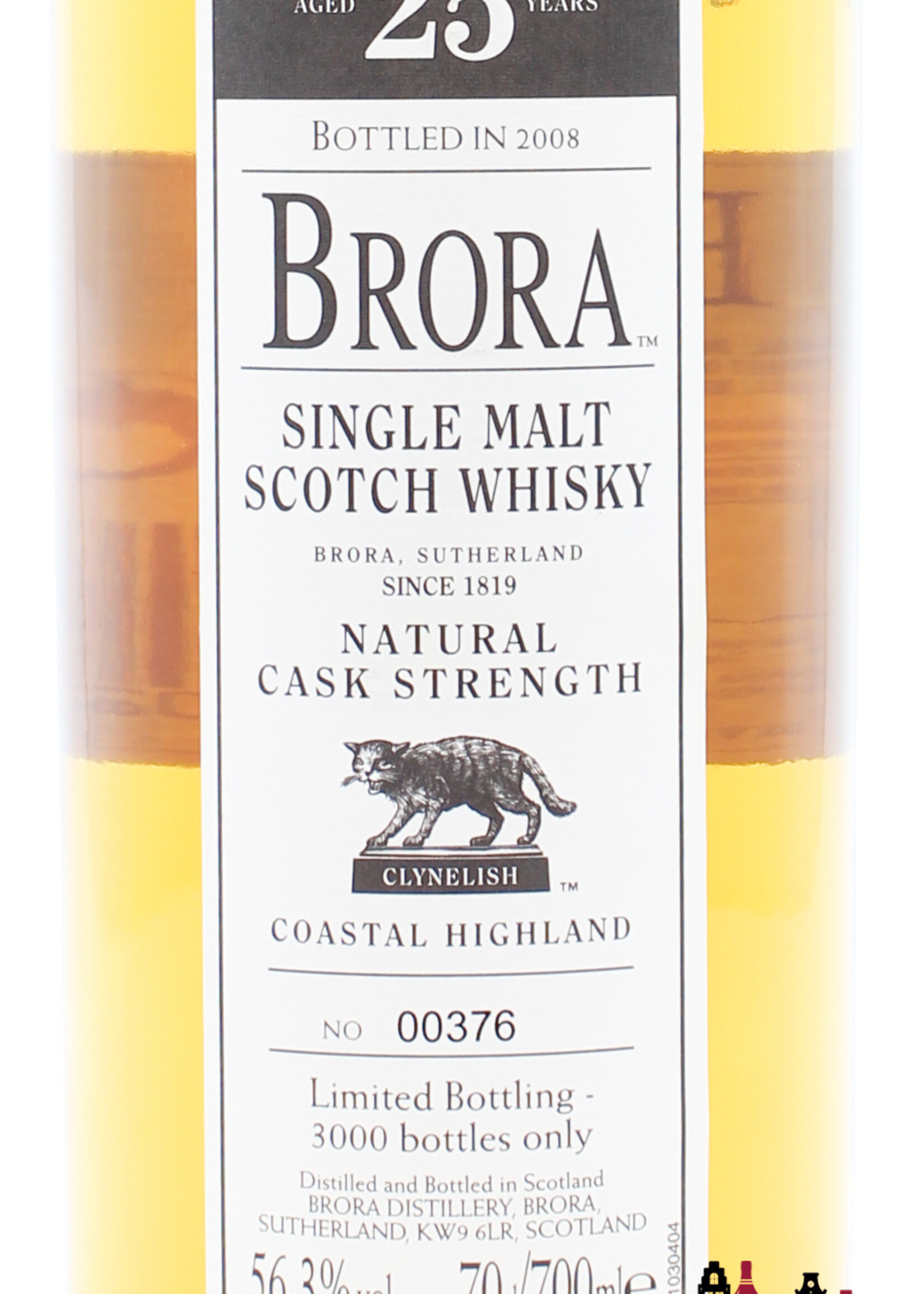 Brora Brora 25 Years Old 1982 2008 - 7th Release - Natural Cask Strength 56.3% (1 of 3000)