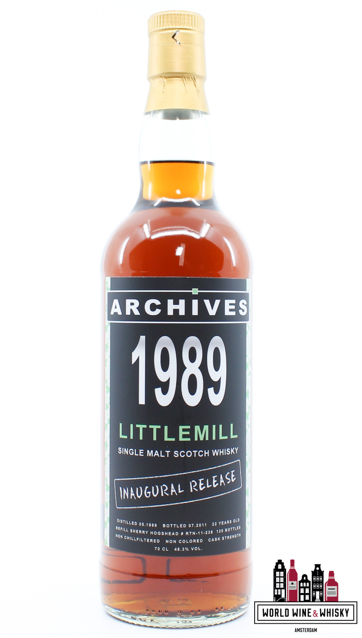 Littlemill Littlemill 22 Years Old 1989 2011 - Archives - Inaugural Release - Cask RTN-11-238 48.3% - Closed Distillery (1 of 120)