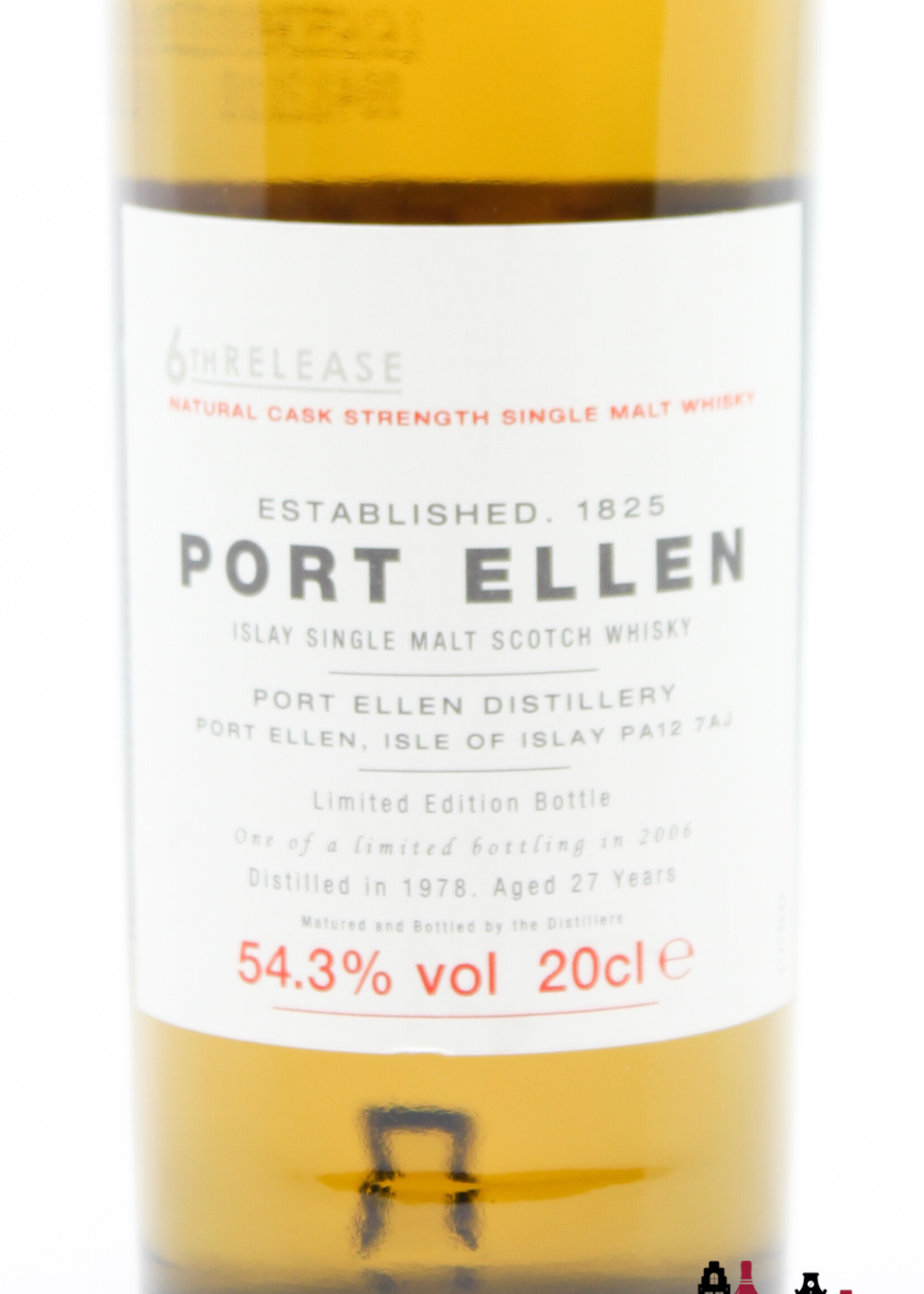 Port Ellen Port Ellen 27 Years Old 1978 2006 - 6th Release 54.3% 200ml (Closed Distillery)