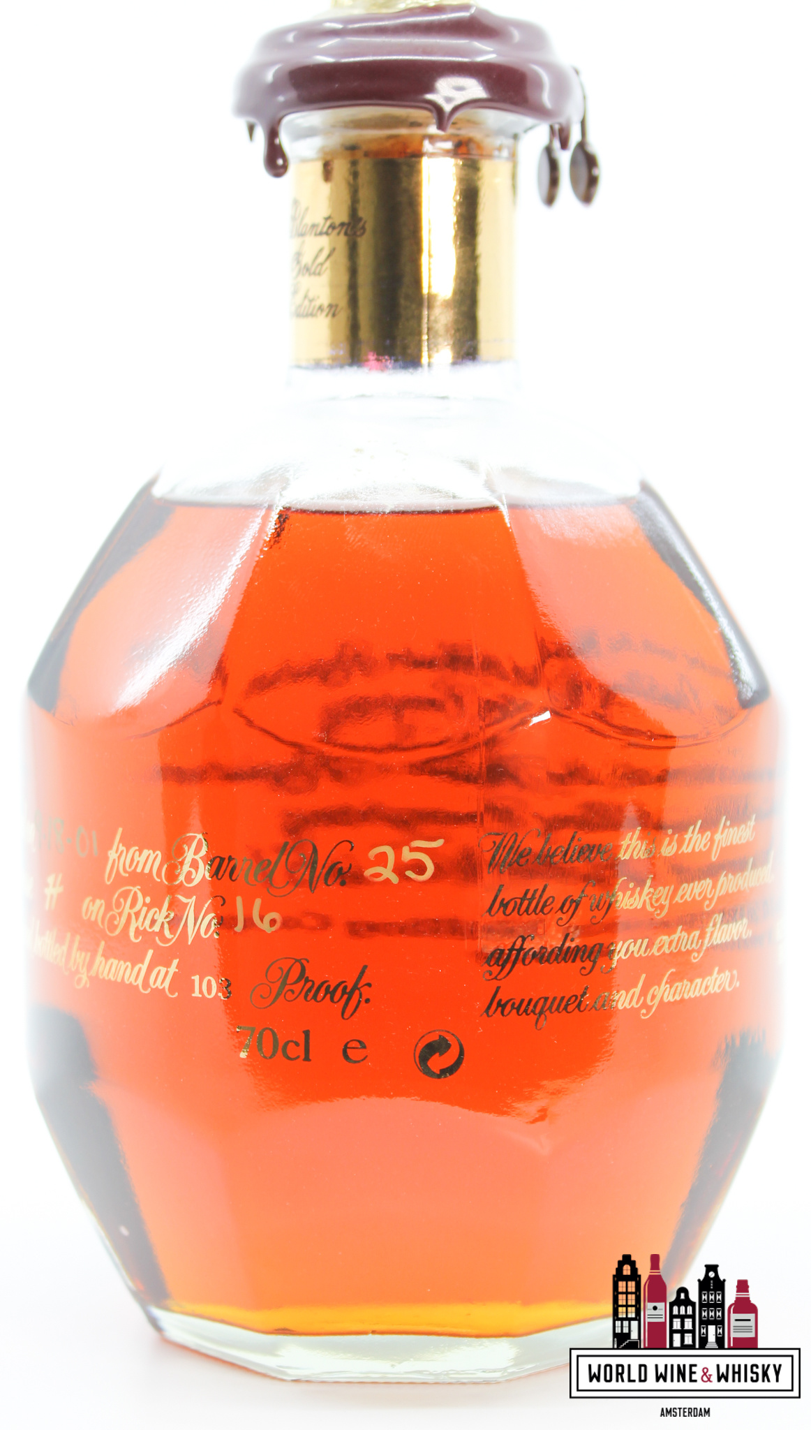 Blanton's Blanton's 2001 Gold Edition - Barrel 25 - Kentucky Single Barrel Straight Bourbon Whiskey 51.5% (103 Proof)