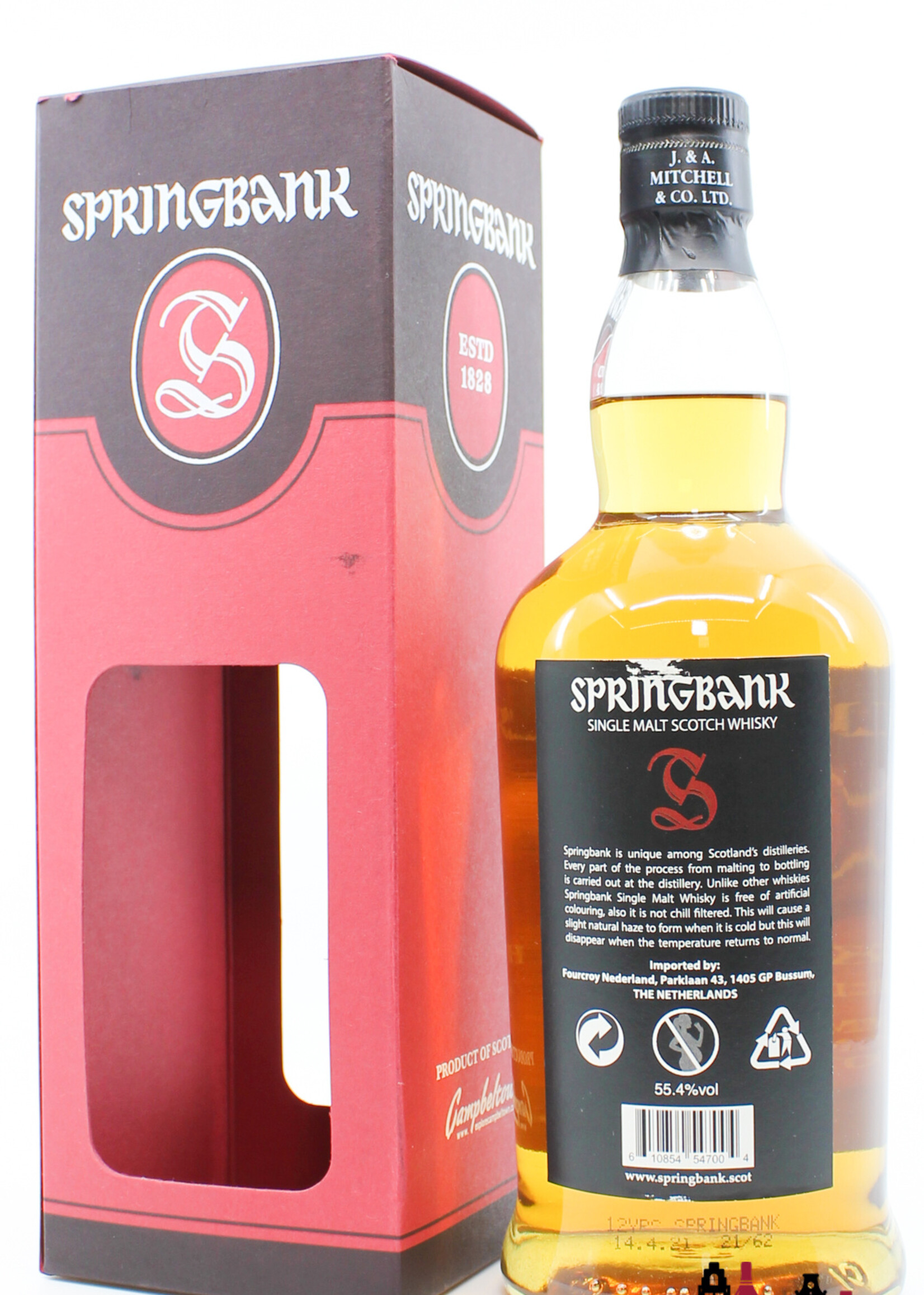 Springbank Springbank 12 Years Old 2021 - Cask Strength - Red/Black Edition 55.4% (margin)