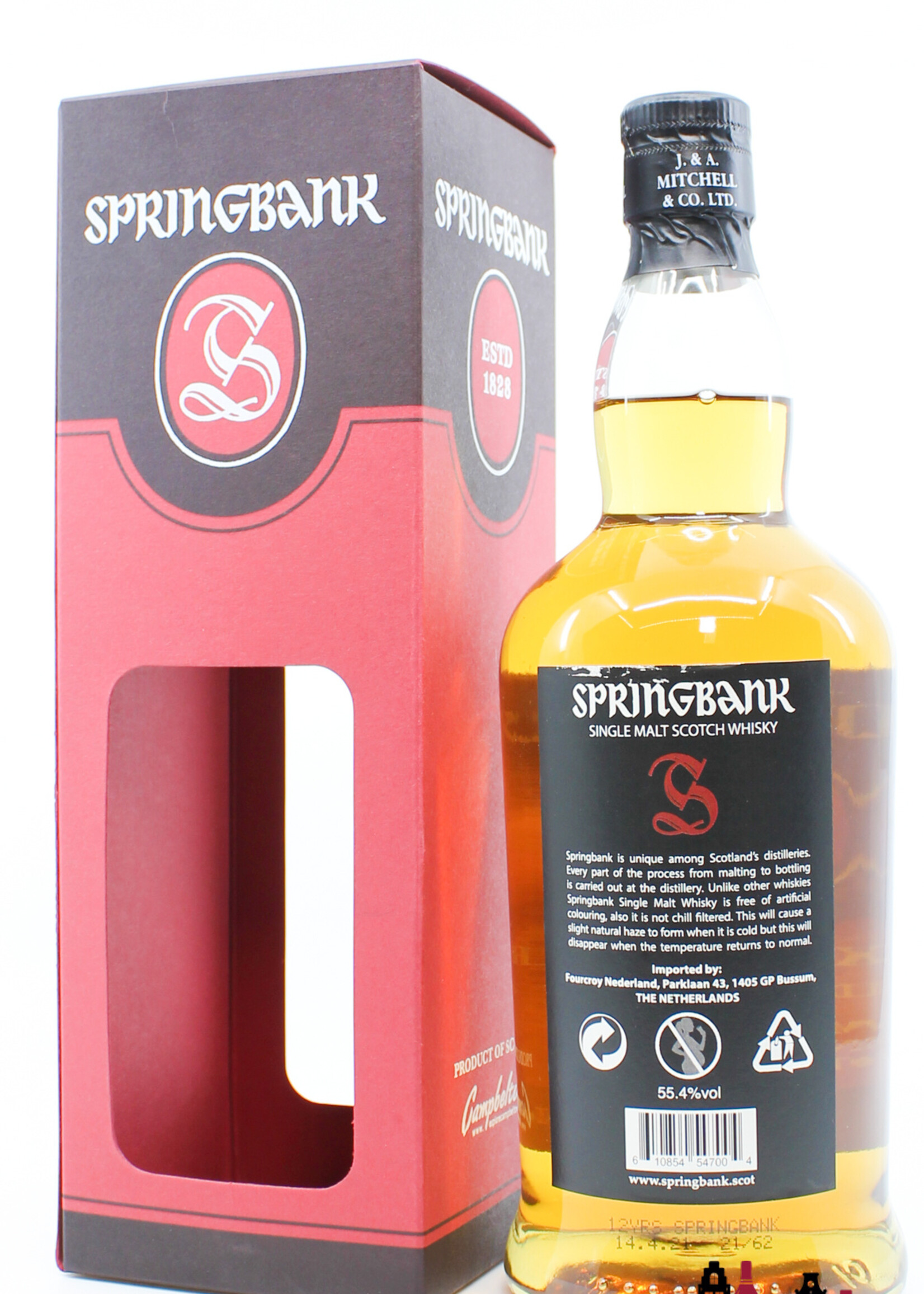 Springbank Springbank 12 Years Old 2021 - Cask Strength - Red/Black Edition 55.4% (marge)