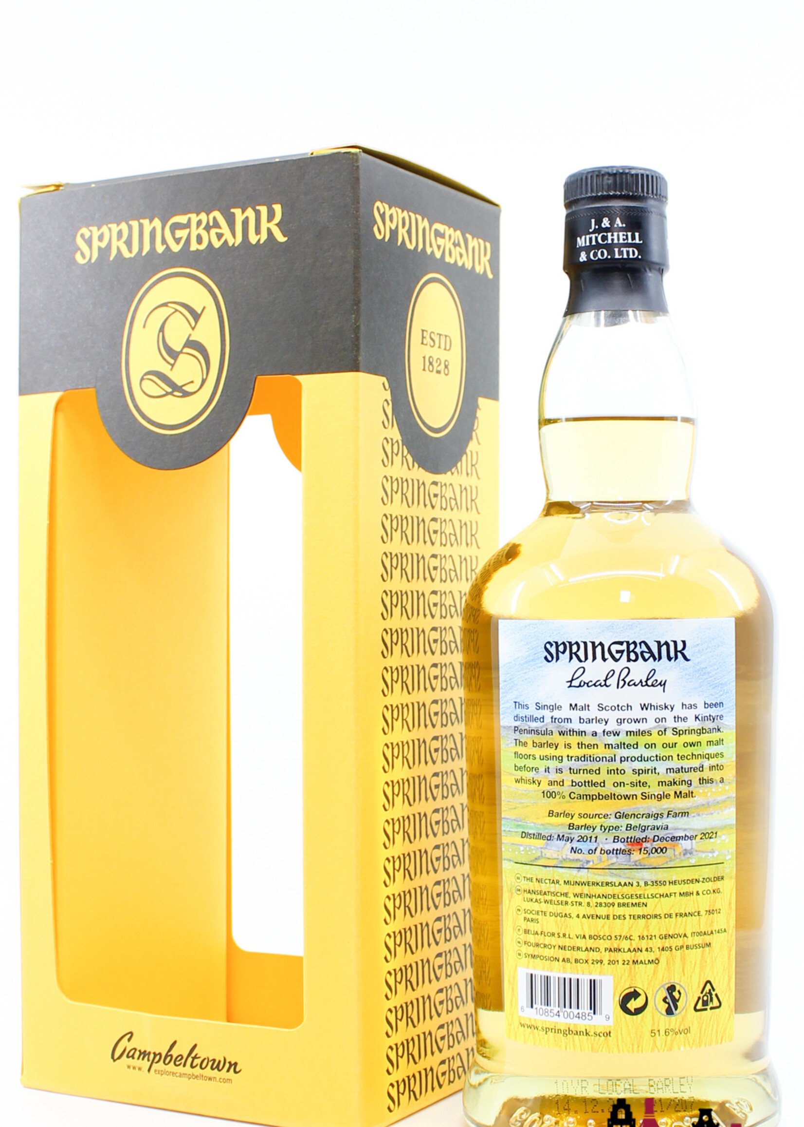 Springbank Springbank 10 Years Old 2011 2021 - Local Barley 51.6% (1 of 15000) - margin