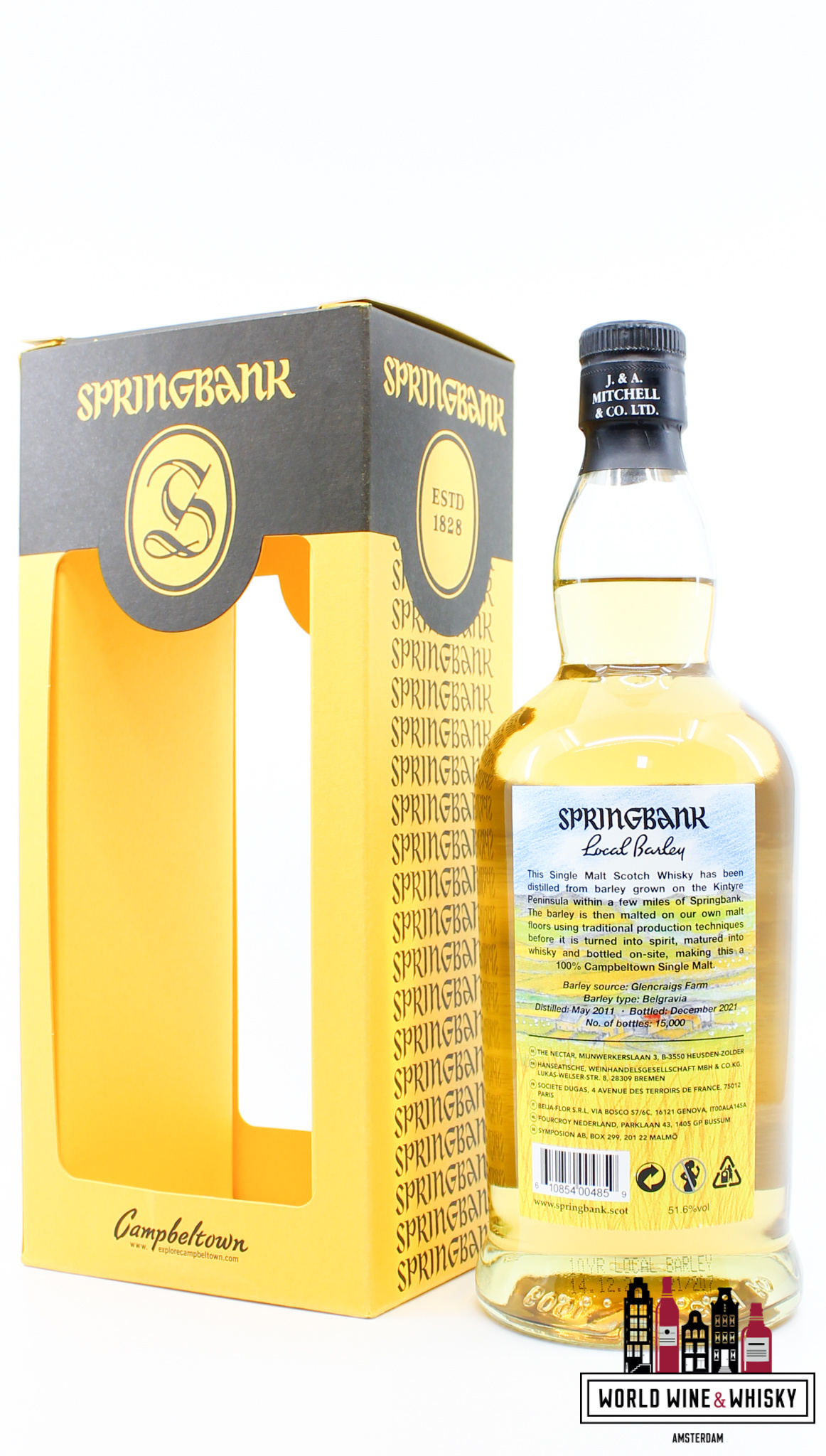 Springbank Springbank 10 Years Old 2011 2021 - Local Barley 51.6% (1 of 15000) - margin