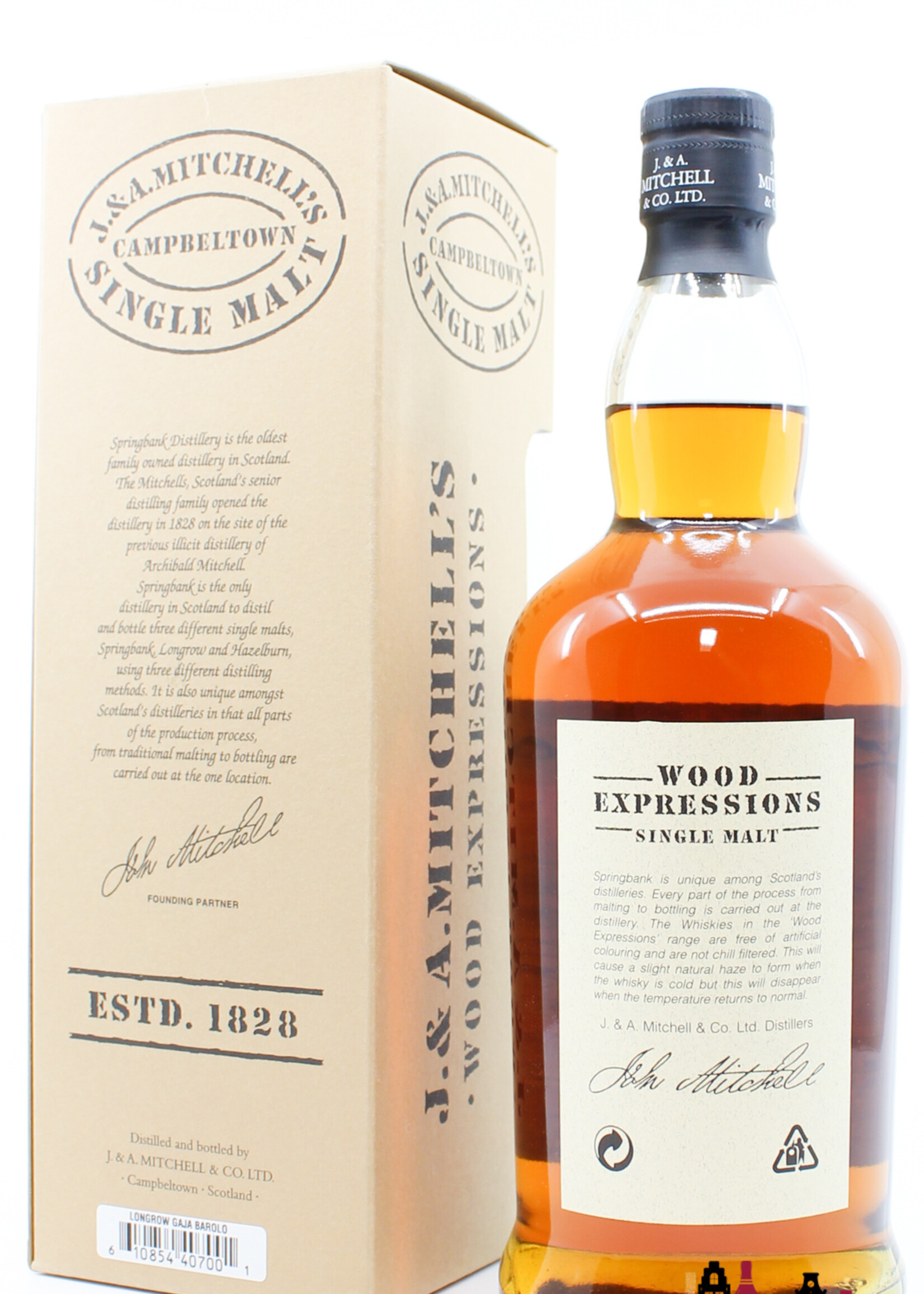 Springbank Longrow (Springbank) 7 Years Old 2000 2008 - Gaja Barolo - Wood Expressions Series 55.8% (1 of 12120)