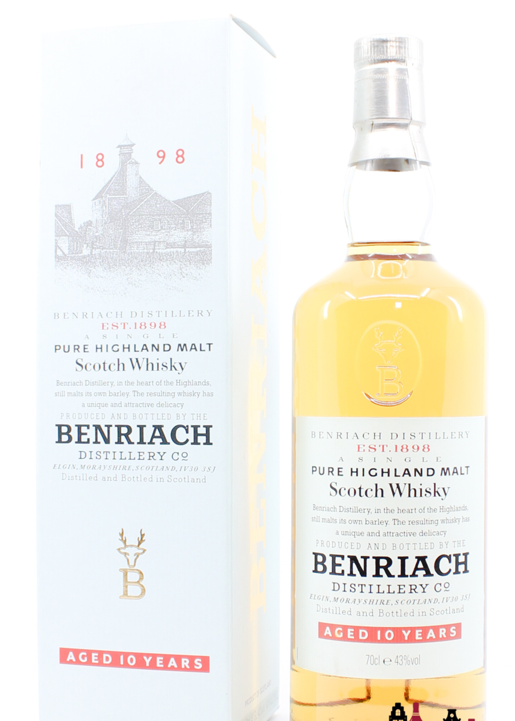 BenRiach Benriach 10 Years Old - Pure Highland Malt Scotch Whisky 43%