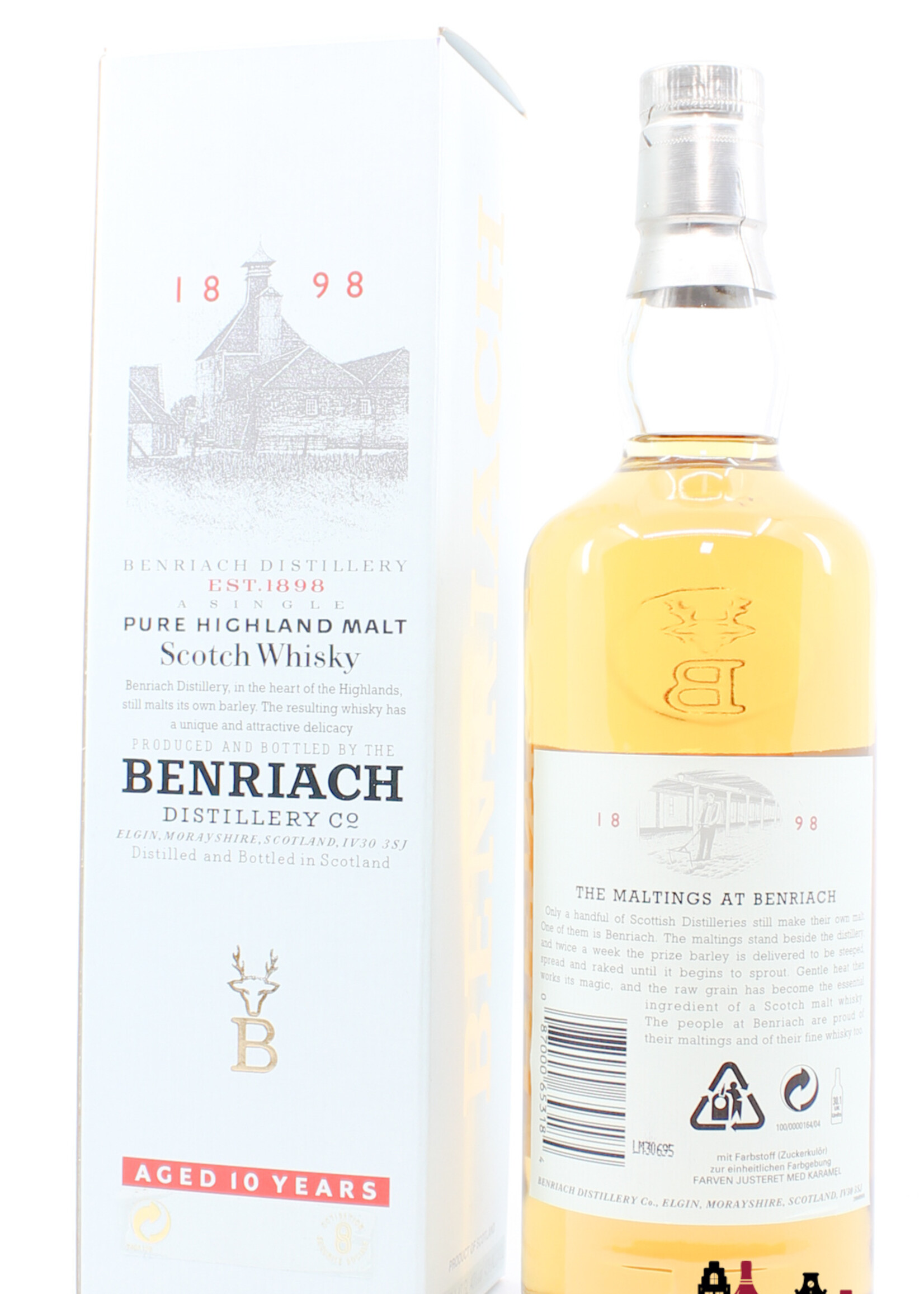 BenRiach Benriach 10 Years Old - Pure Highland Malt Scotch Whisky 43%