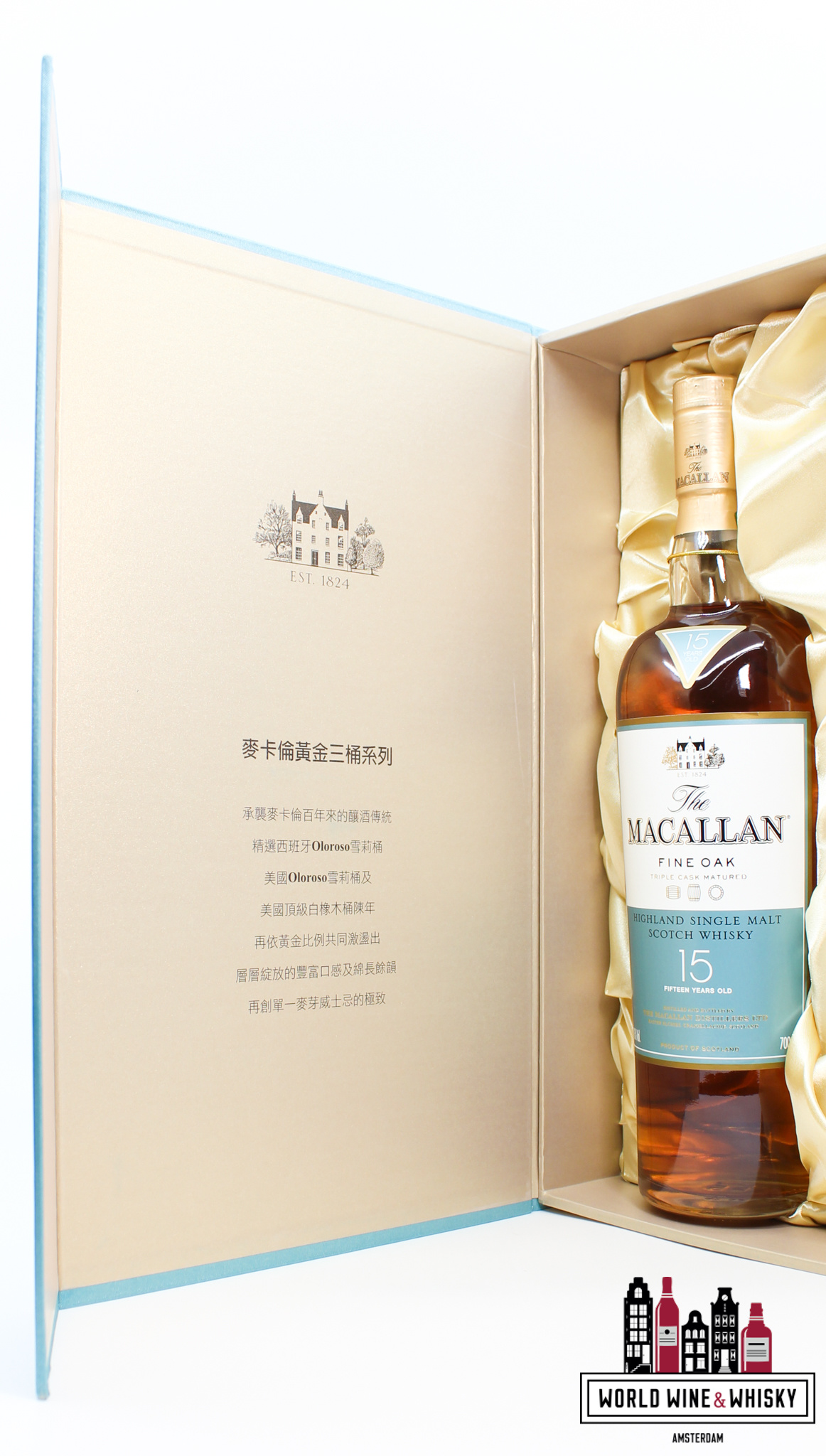 The Macallan Macallan 15 Years Old - Fine Oak - Triple Cask Matured 43% (Giftset from Taiwan)