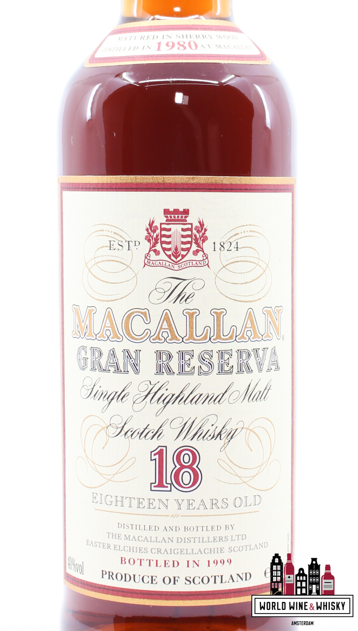 Macallan Macallan 18 Years Old 1980 1999 - Gran Reserva - Sherry Wood 40%