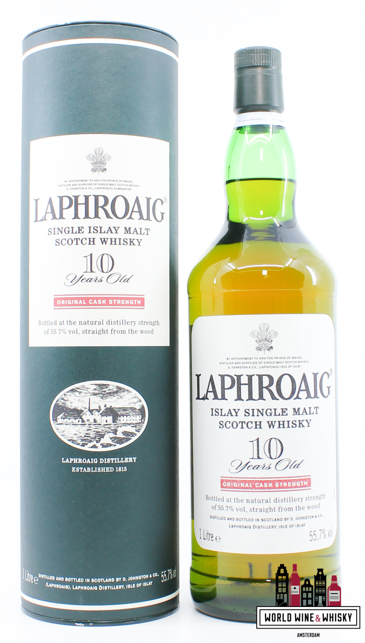 Laphroaig Laphroaig 10 Years Old - Original Cask Strength - Red Stripe 55.7% - 1 liter