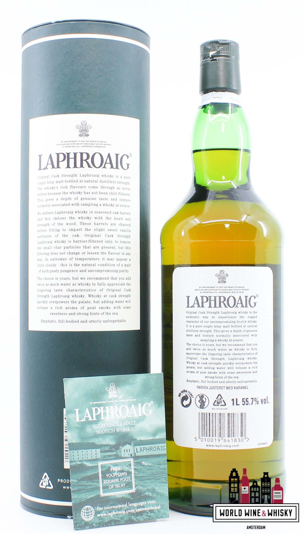 Laphroaig Laphroaig 10 Years Old - Original Cask Strength - Red Stripe 55.7% - 1 liter