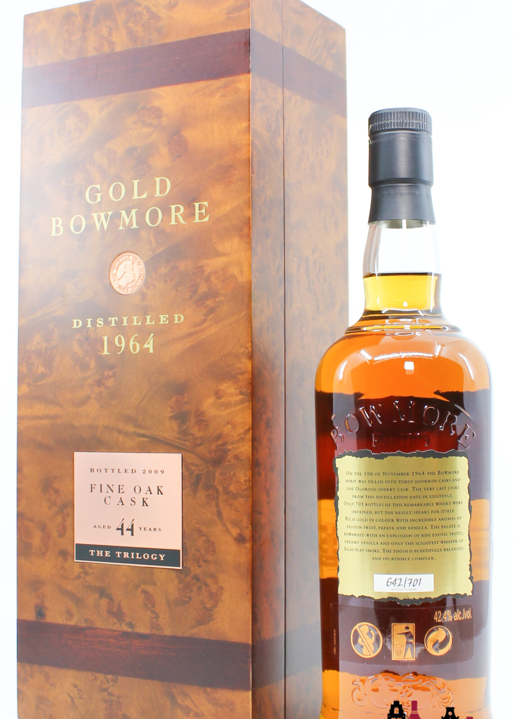 Bowmore Bowmore 44 Years Old 1964 2009 - Gold Edition 42.4% (1 of 701)
