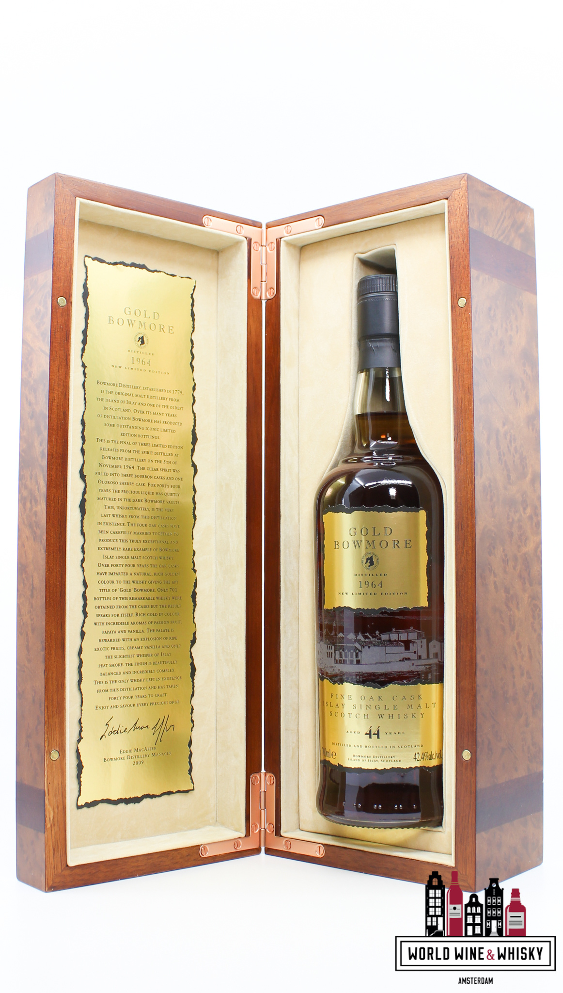 Bowmore Bowmore 44 Years Old 1964 2009 - Gold Edition 42.4% (1 of 701)