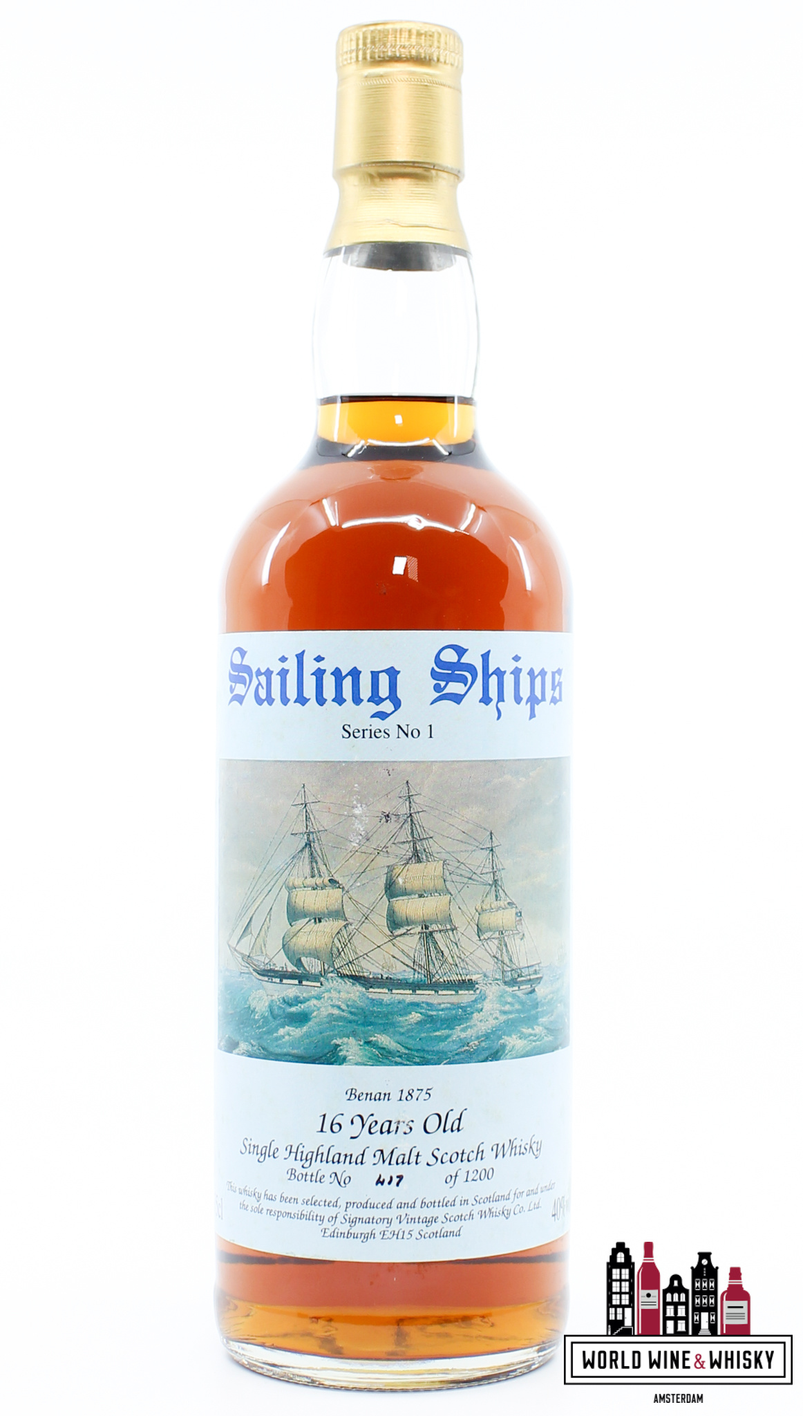 Caperdonich Caperdonich 16 Years Old 1972 1988 - Sailing Ships Series No 1 - Signatory Vintage - Cask 7130-7131-7132 40% (1 of 1200)