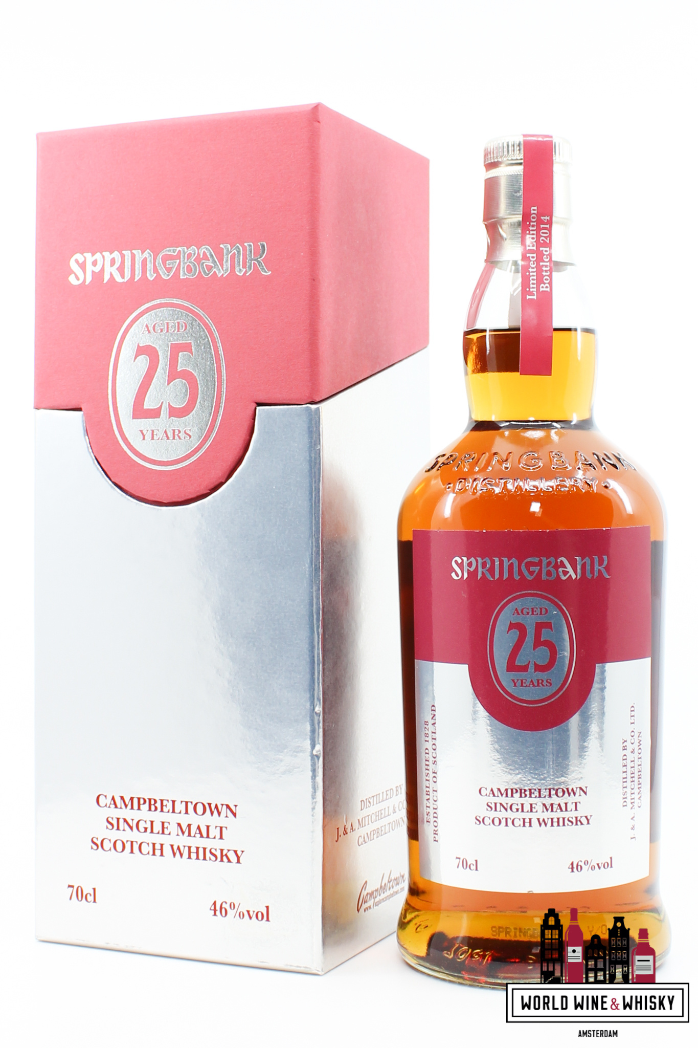 Springbank Springbank 25 Years Old 2014 - Limited Edition - Red/Silver Edition 46% (1 of 1200)