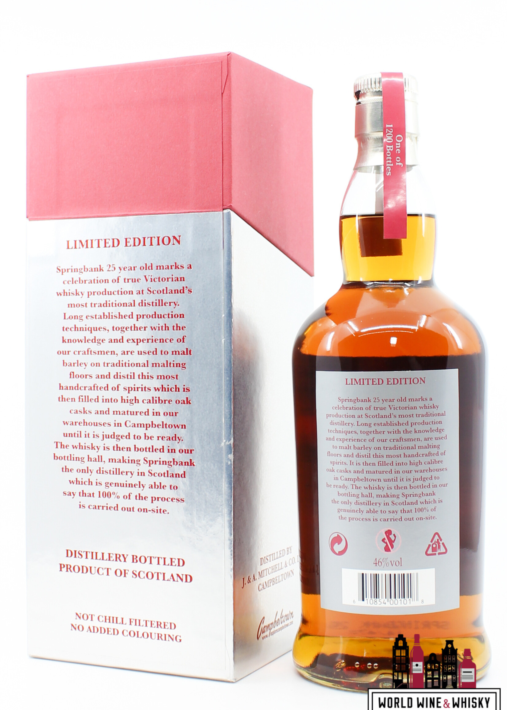 Springbank Springbank 25 Years Old 2014 - Limited Edition - Red/Silver Edition 46% (1 of 1200)