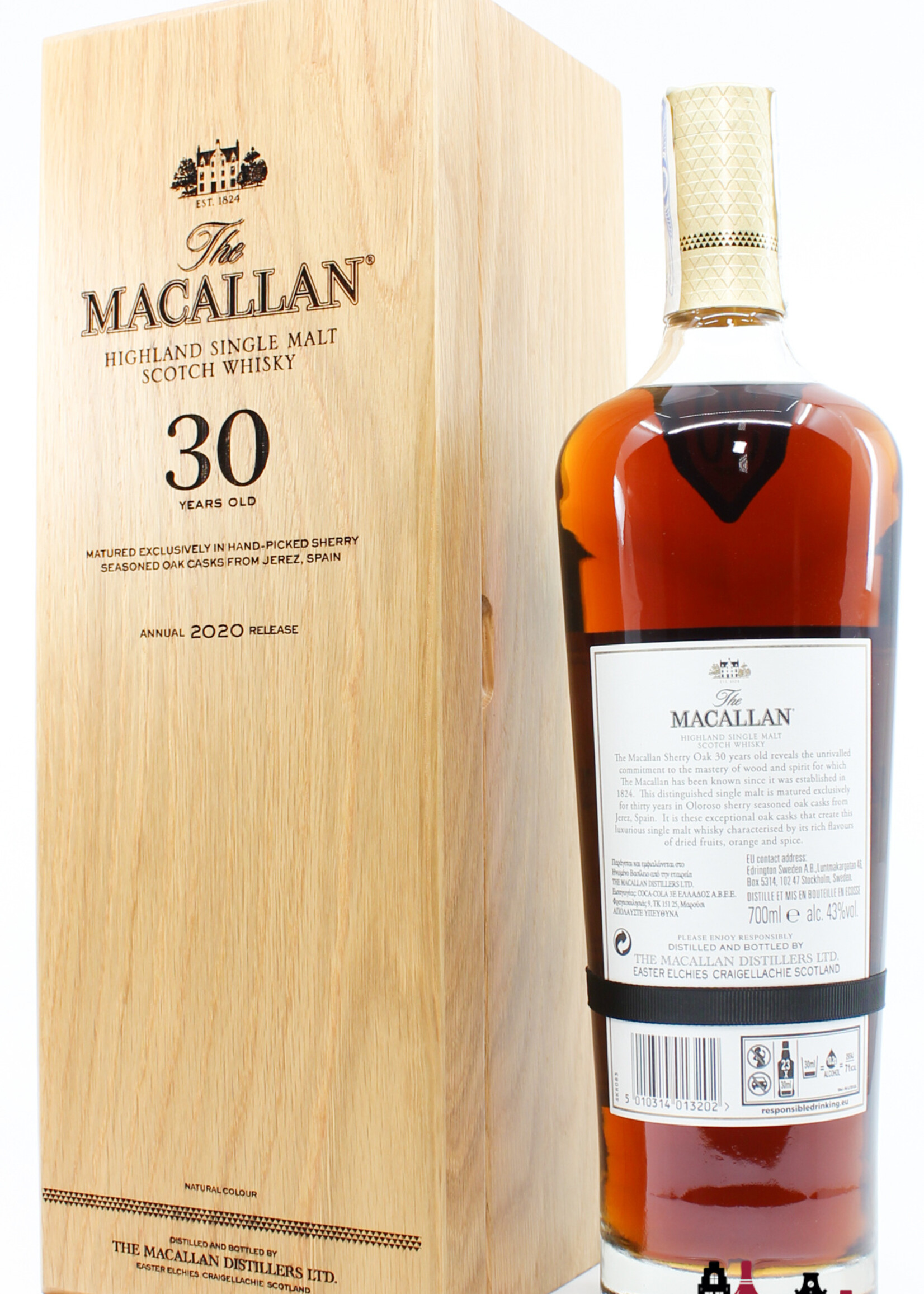 The Macallan Macallan 30 Years Old - Sherry Casks - Annual 2020 Release 43%