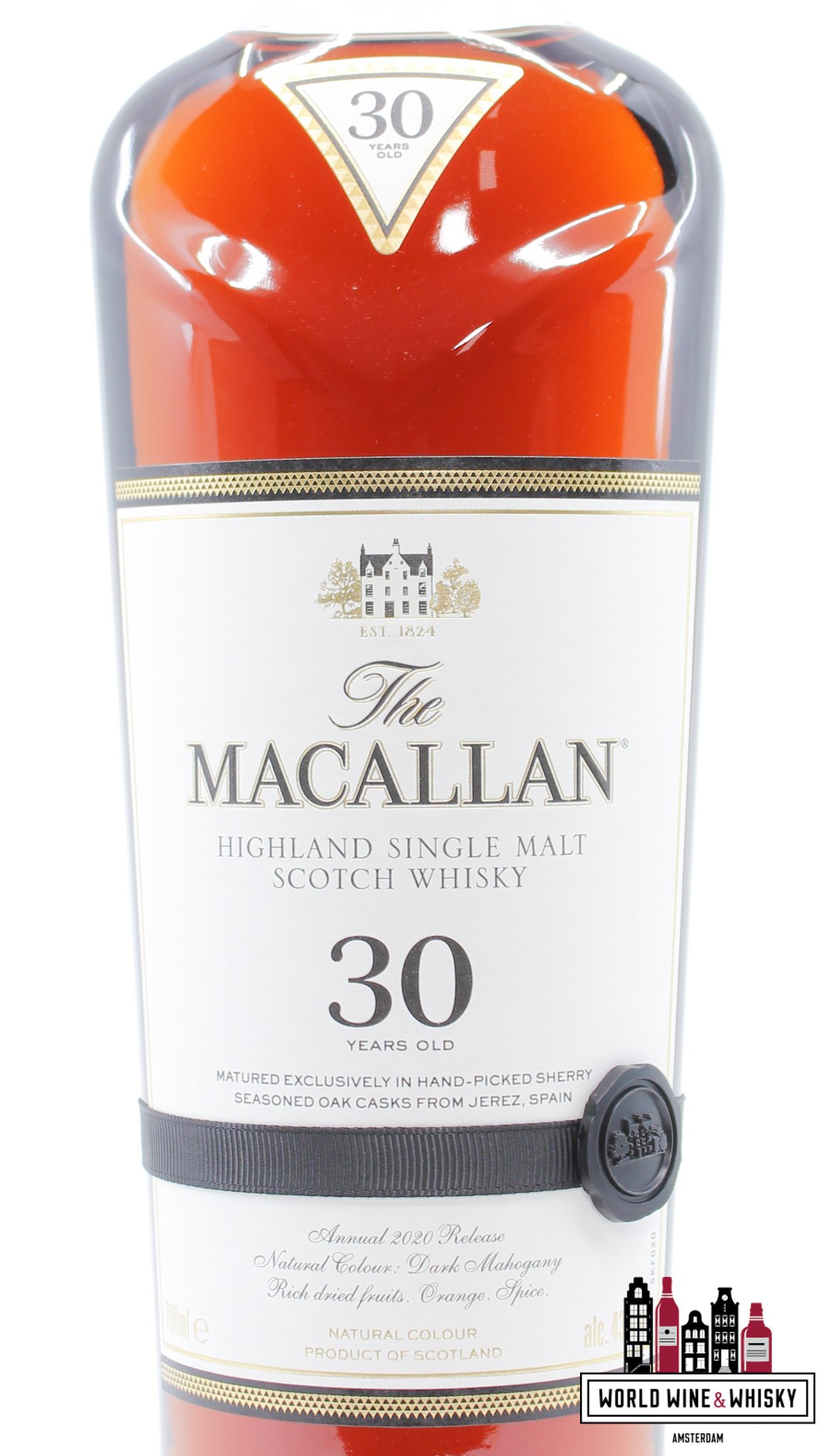 Macallan Macallan 30 Years Old - Sherry Casks - Annual 2020 Release 43% (in luxury wooden case)