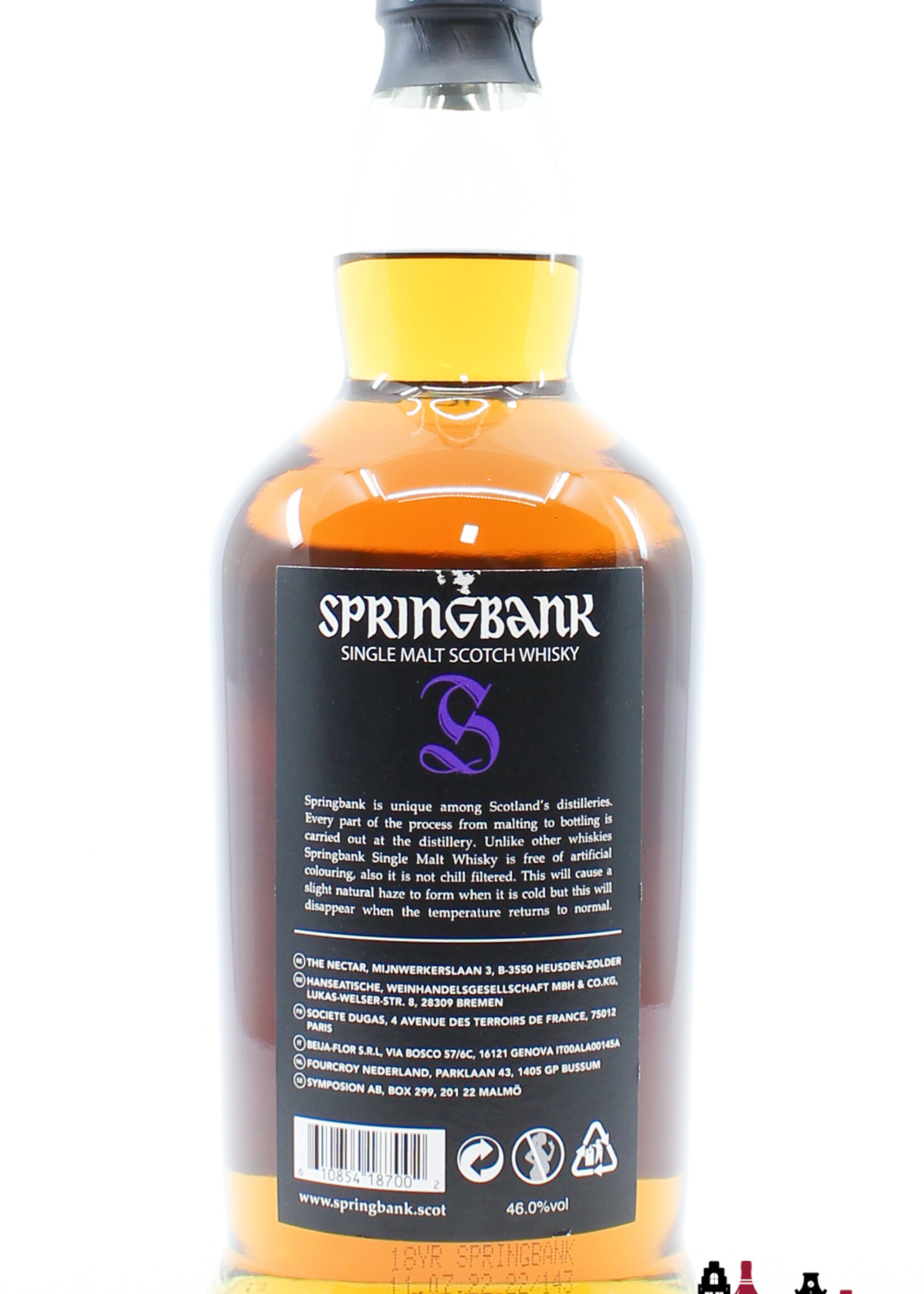 Springbank Springbank 18 Years Old 2022 - Purple/Back Edition 46%