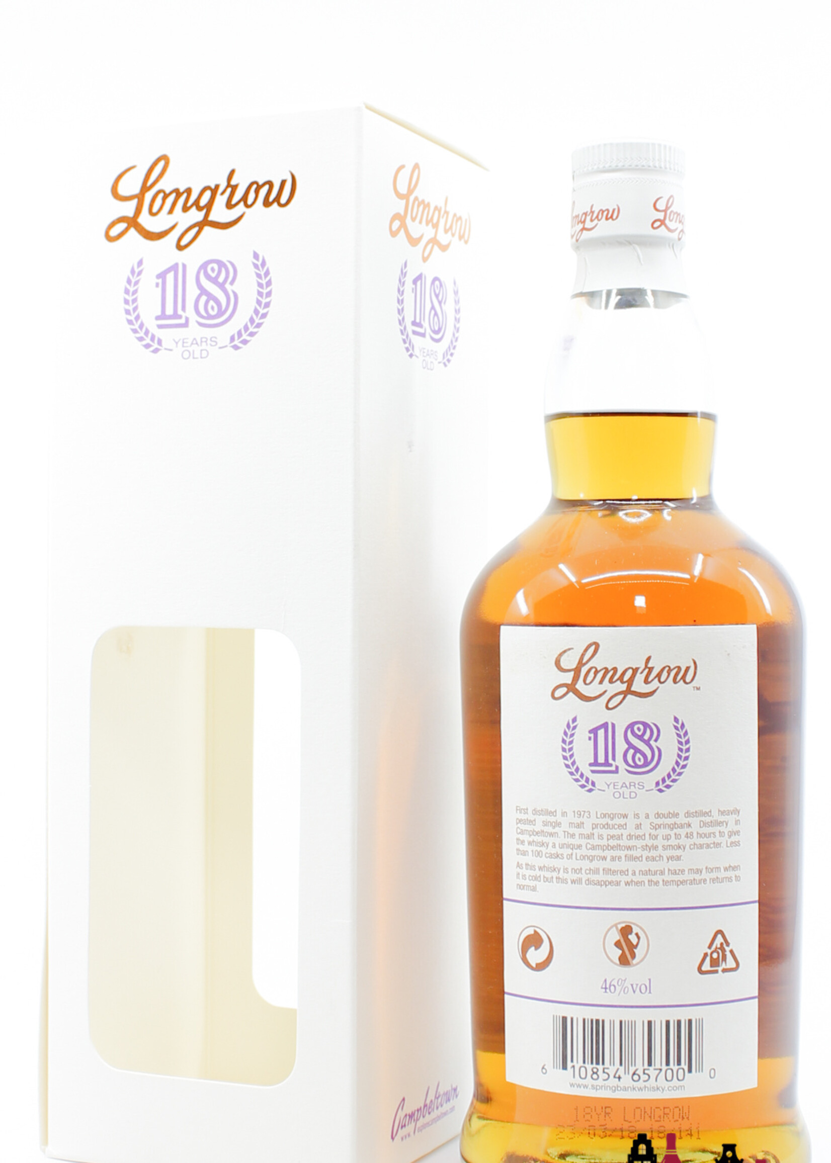 Springbank Longrow 18 Years Old 2018 - Limited Edition (Springbank) 46% - 1 of 4800