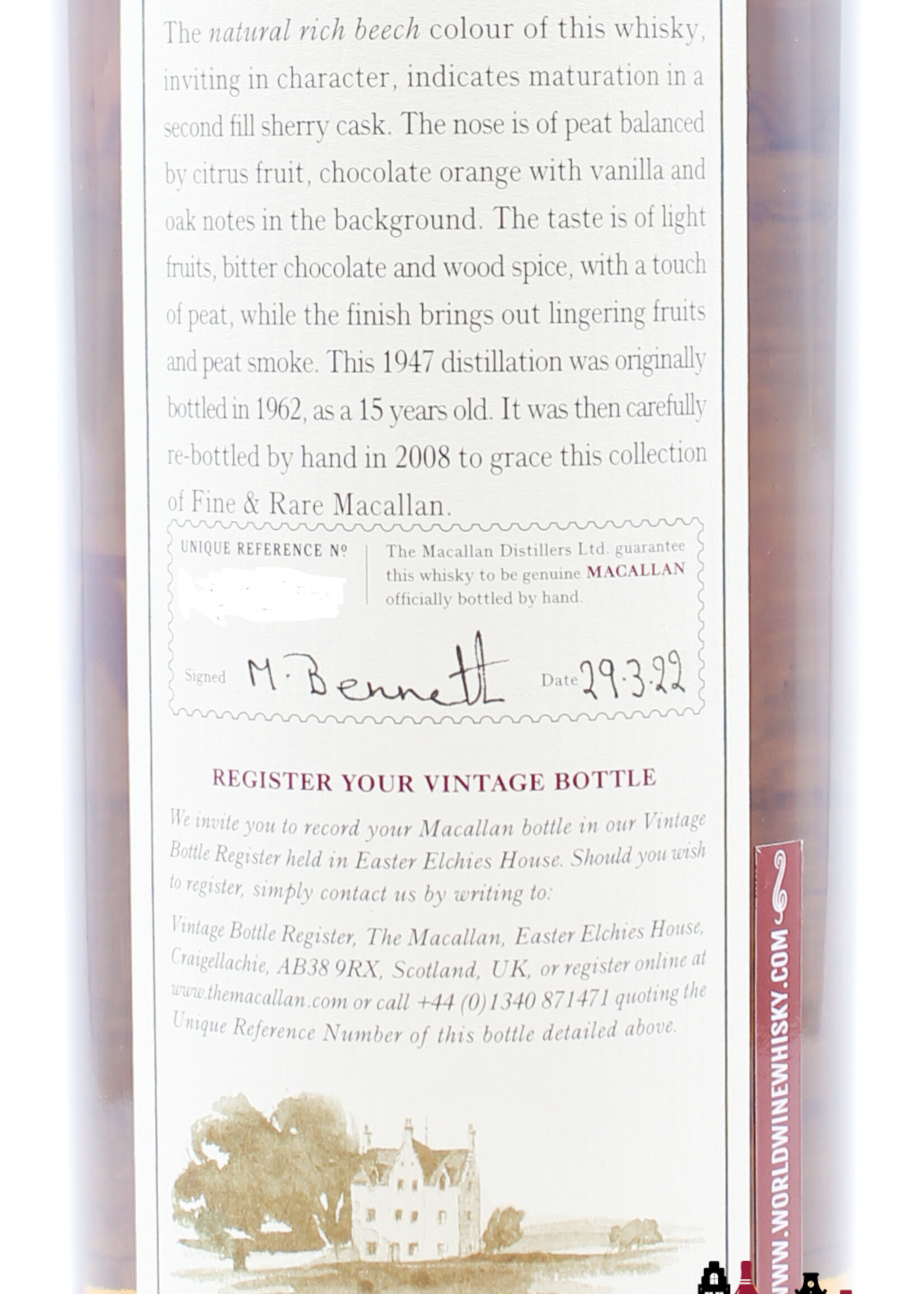 The Macallan Macallan 15 Years Old 1947 1962 - Fine & Rare (Re-bottled in 2008) 45.4% (in luxury wooden case)