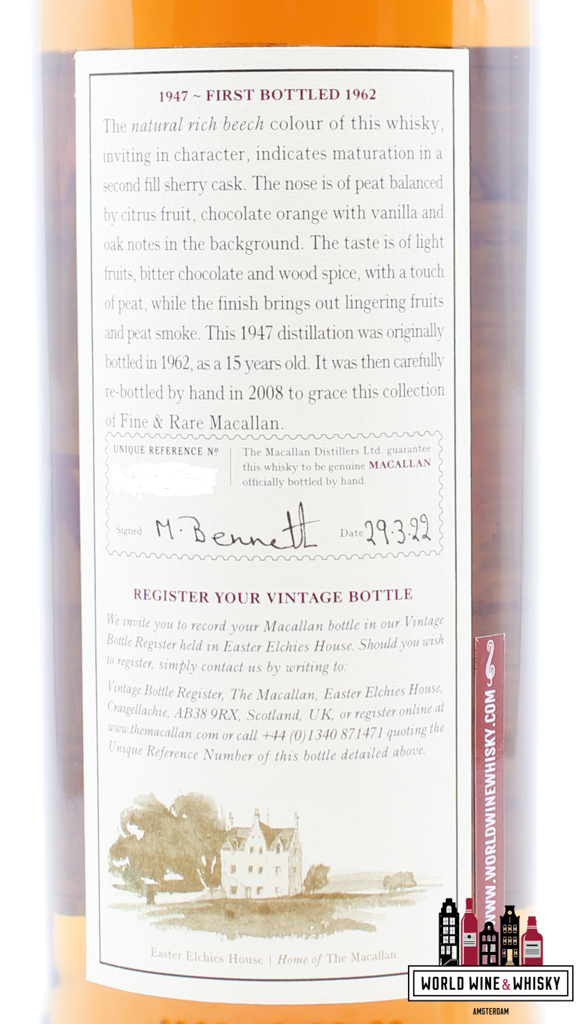 Macallan Macallan 15 Years Old 1947 1962 - Fine & Rare (Re-bottled in 2008) 45.4% (in luxury wooden case)