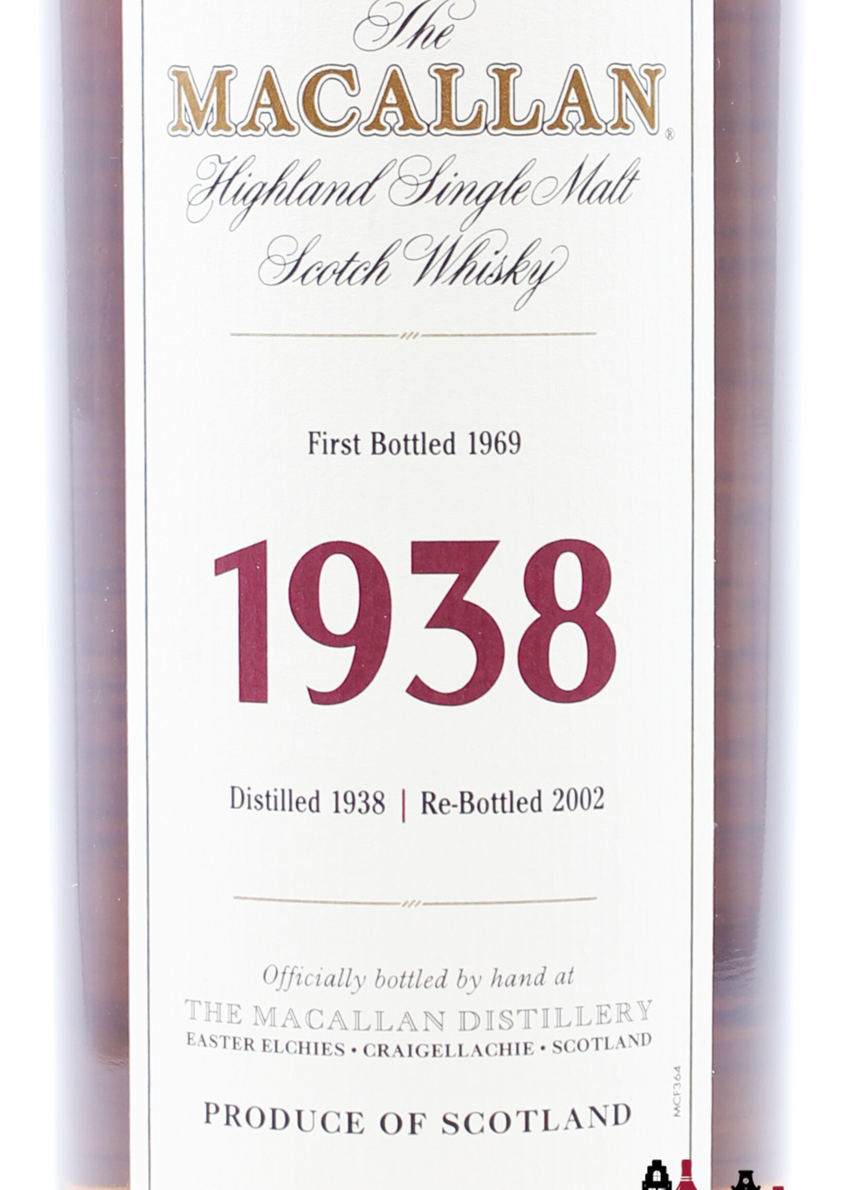 The Macallan Macallan 31 Years Old 1938 1969 - Fine & Rare (Re-Bottled 2002) 43% (in luxury wooden case)