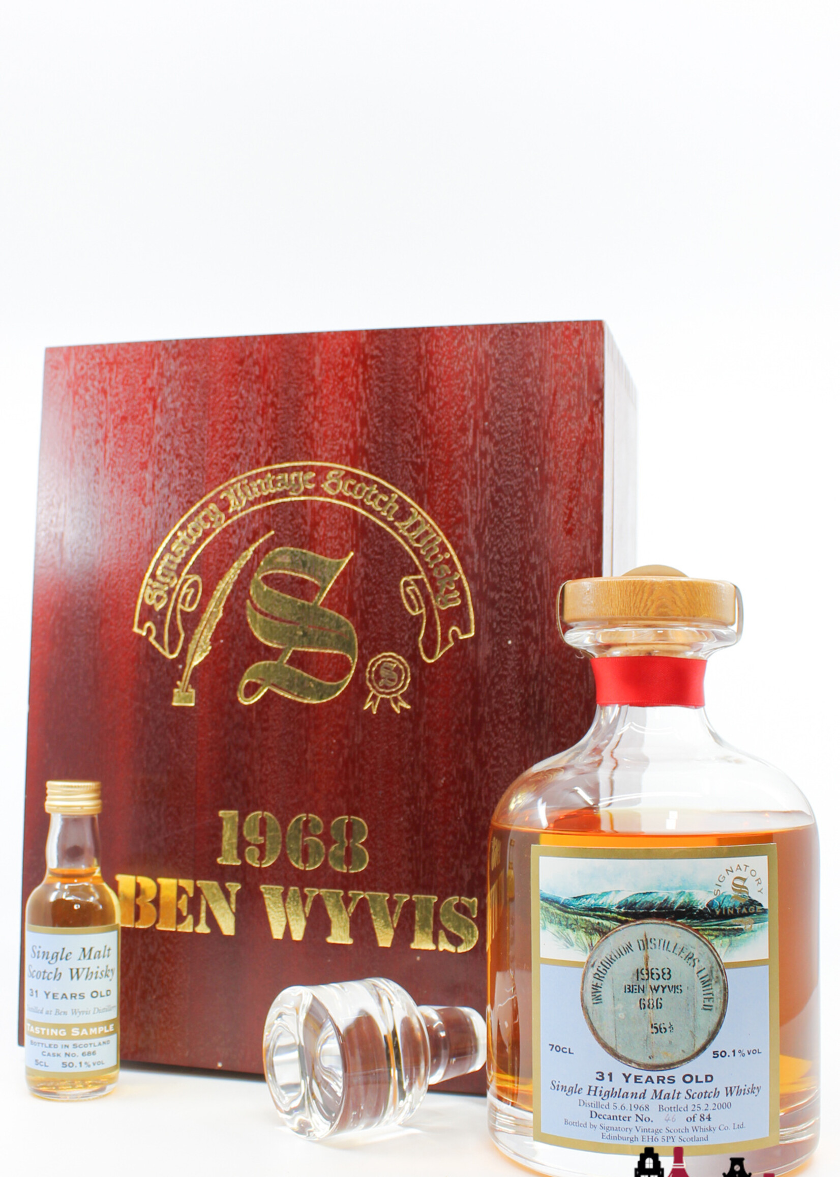 Ben Wyvis Ben Wyvis 31 Years Old 1968 2000 - Vintage Collection - Signatory Vintage - Cask 686 50.1% (1 of 84)