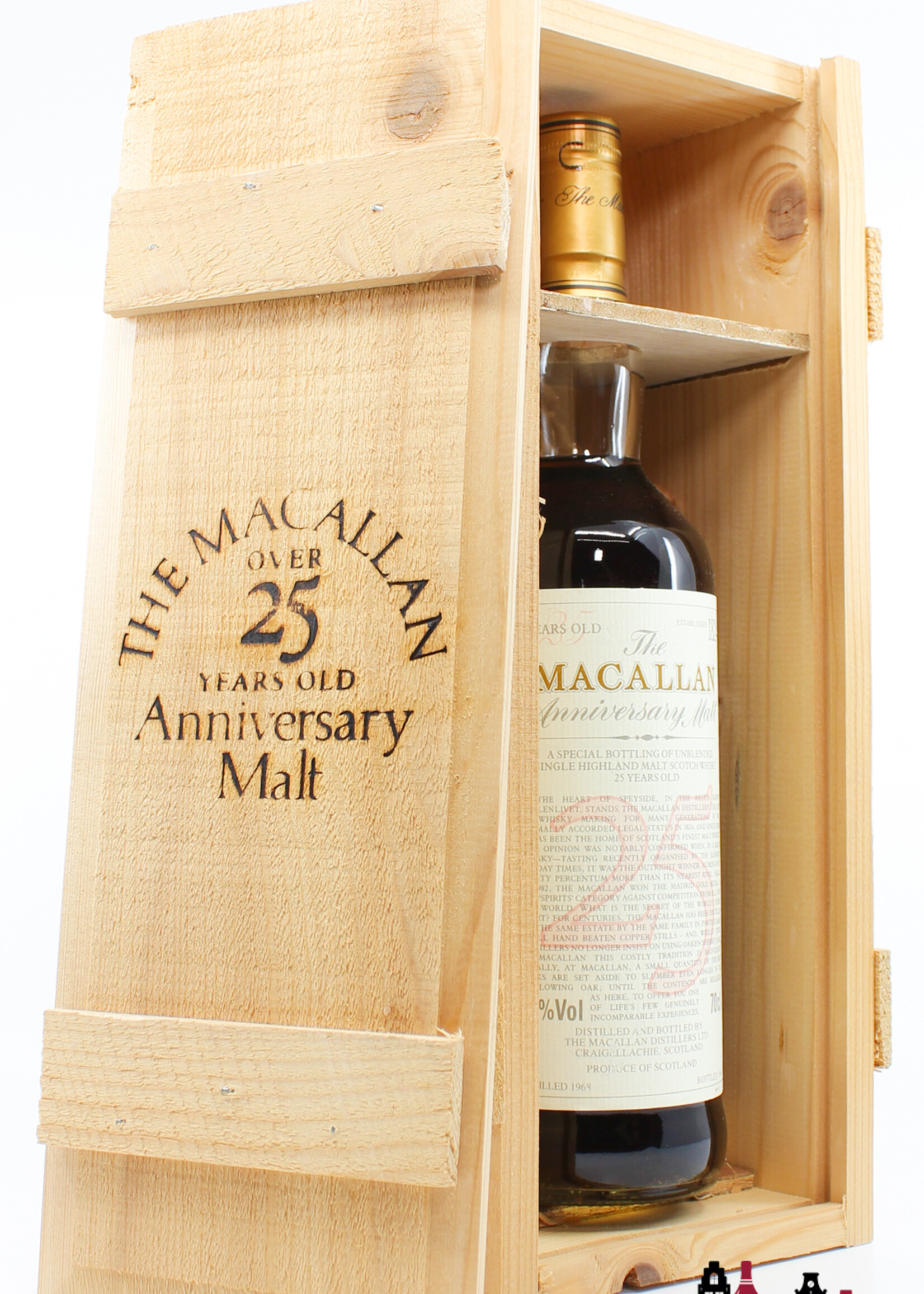 The Macallan Macallan 25 Years Old 1968 1994 - The Anniversary Malt 43% 700ml (in OWC)