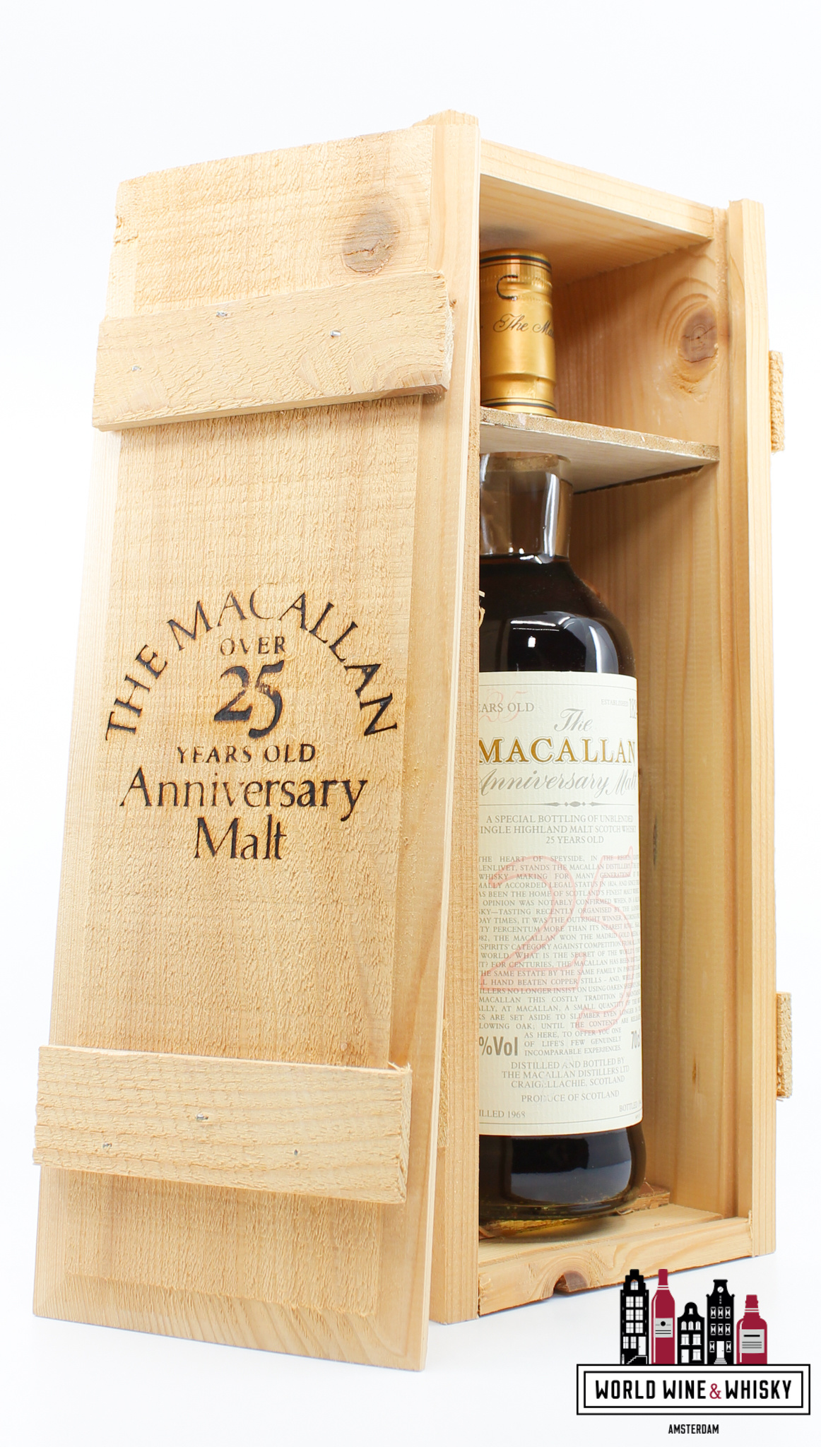 Macallan Macallan 25 Years Old 1968 1994 - The Anniversary Malt 43% 700ml (in OWC)