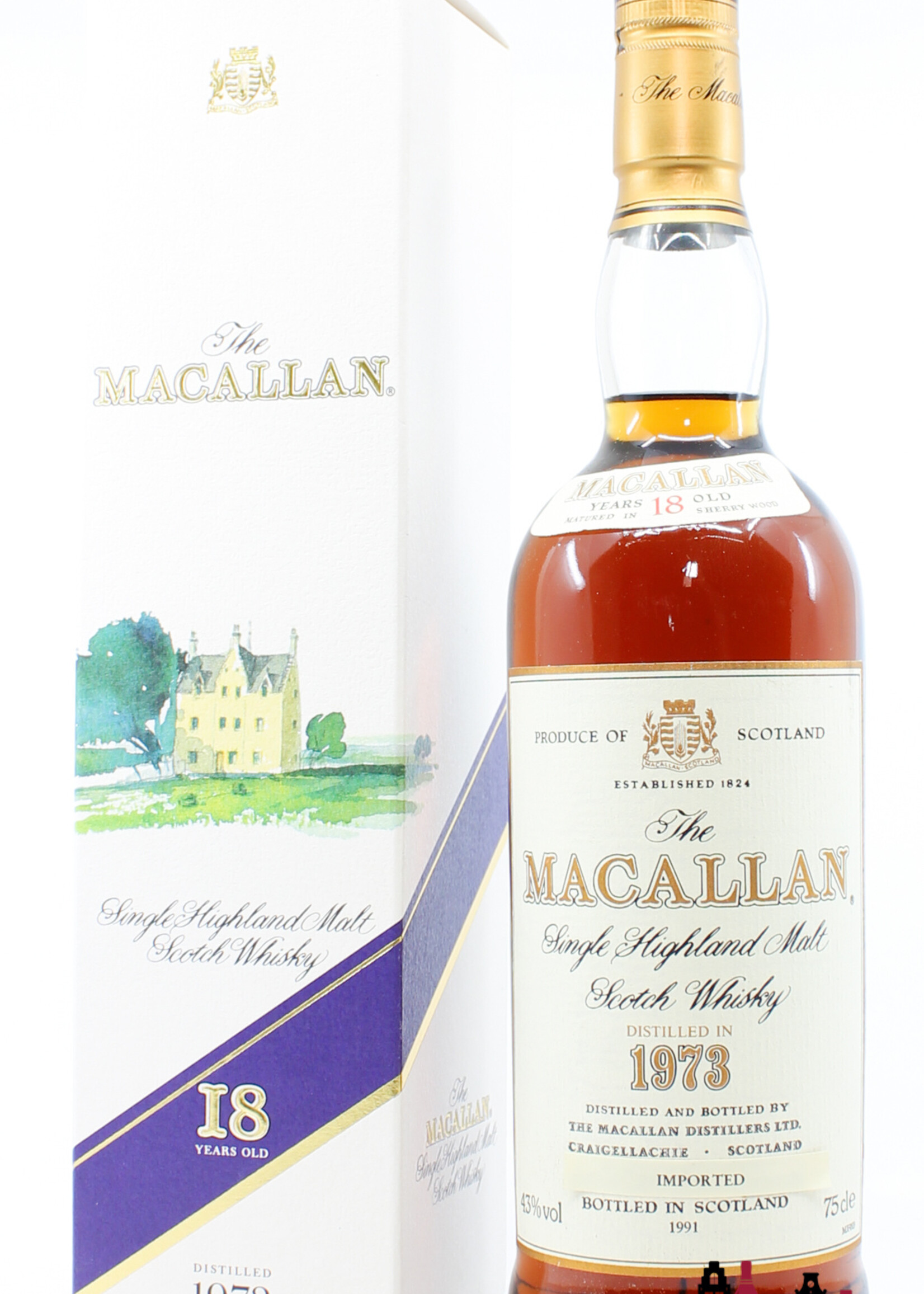 The Macallan Macallan 18 Years Old 1973 1991 Sherry Wood 750ml 43%