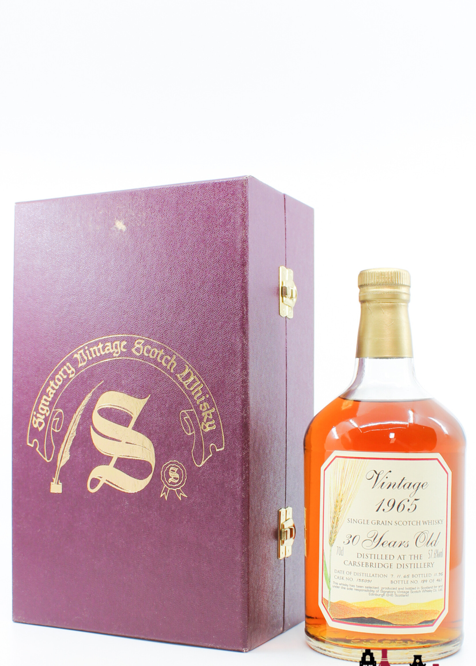 Carsebridge Carsebridge 30 Years Old 1965 1995 - Vintage Collection - Signatory Vintage - Cask 155091 57.6% (1 of 461)