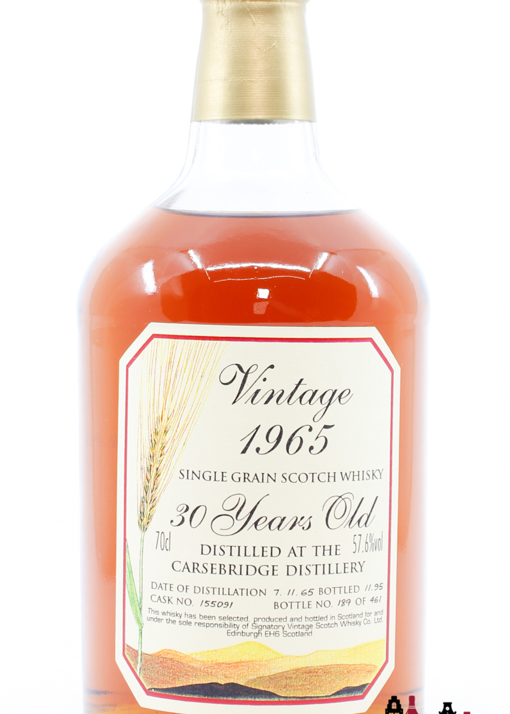 Carsebridge Carsebridge 30 Years Old 1965 1995 - Vintage Collection - Signatory Vintage - Cask 155091 57.6% (1 of 461)