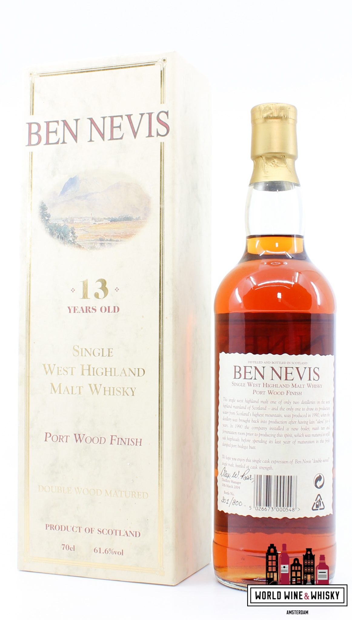 Ben Nevis Ben Nevis 13 Years Old 1990 2004 - Port Wood Finish 61.6% (1 of 800)
