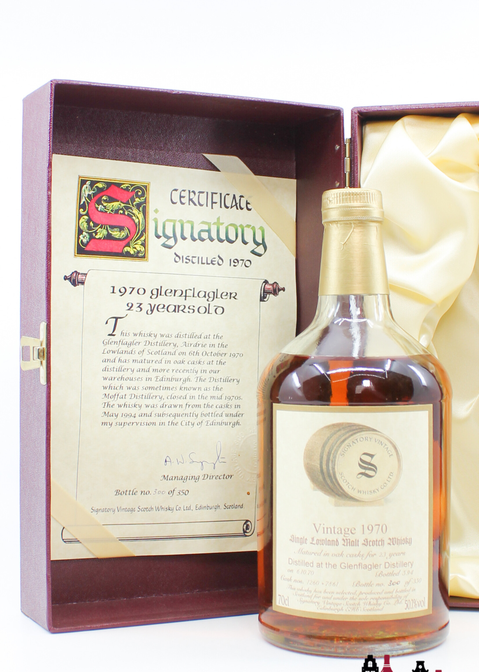 Glen Flagler Glen Flagler 23 Years Old 1970 1994 - Vintage Collection - Signatory Vintage - Cask 1260+7861 50.1% (1 of 350)