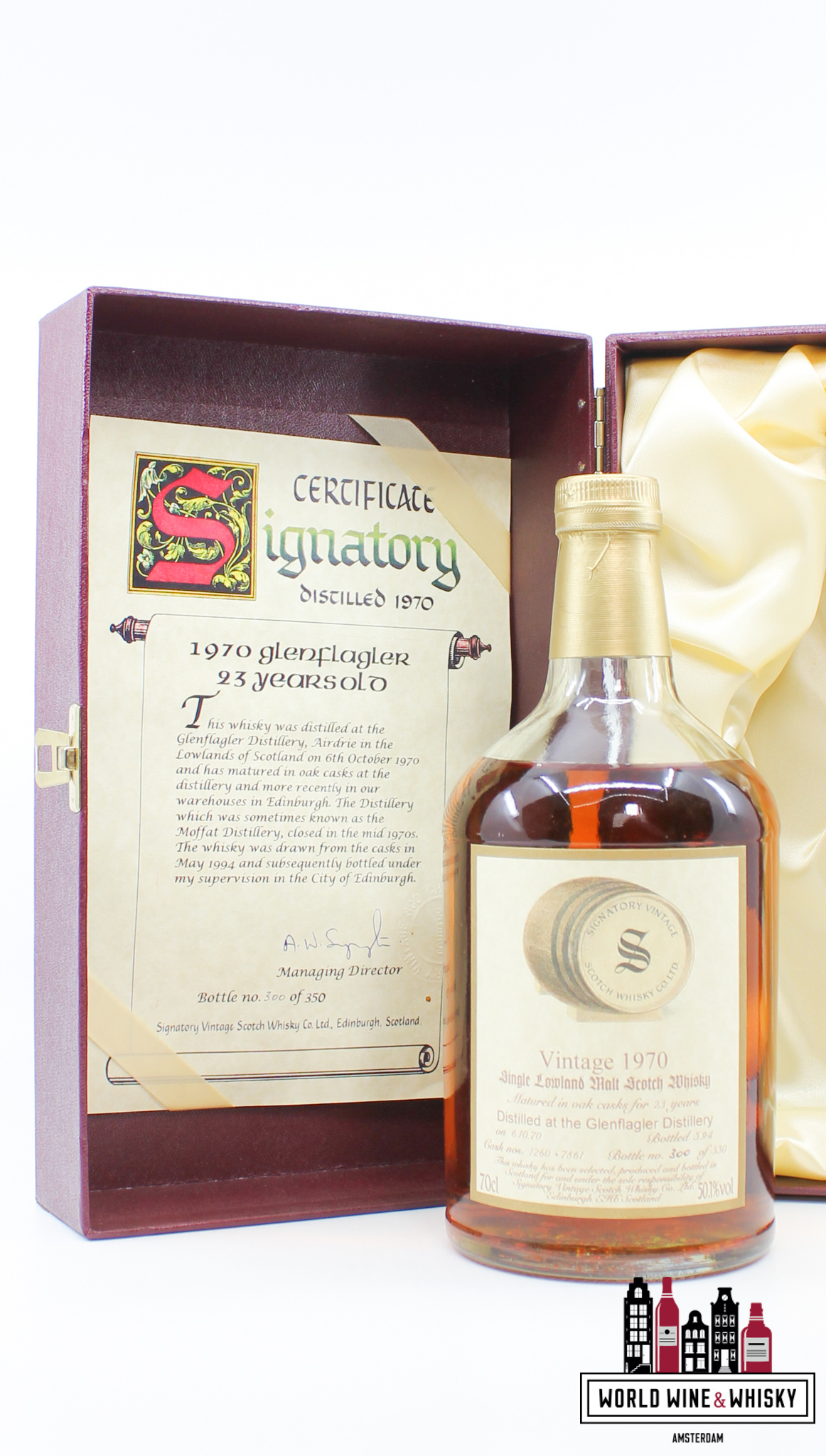 Glen Flagler Glen Flagler 23 Years Old 1970 1994 - Vintage Collection - Signatory Vintage - Cask 1260+7861 50.1% (1 of 350)