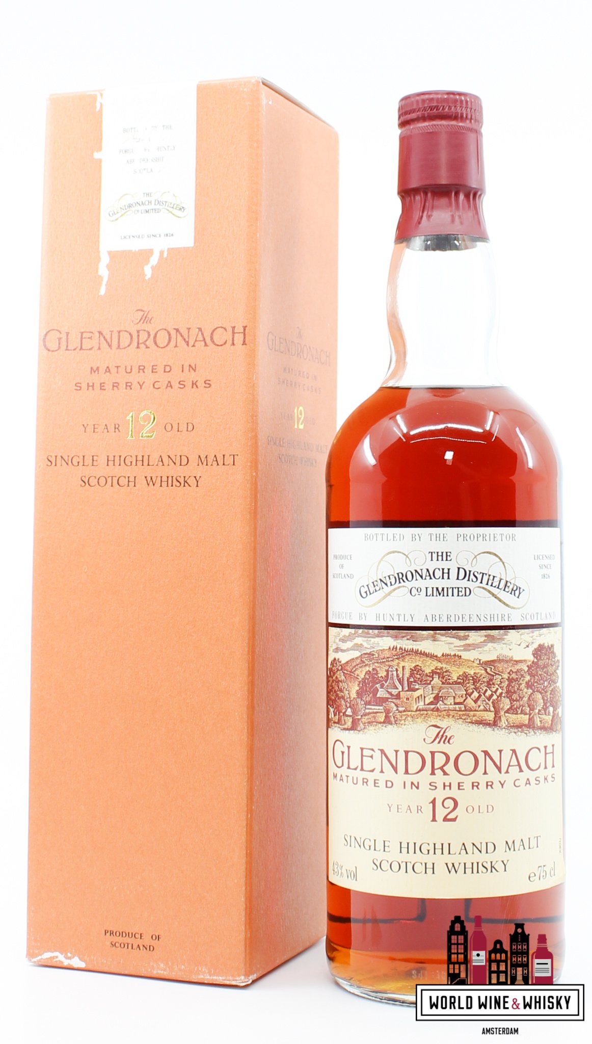 Glendronach Glendronach 12 Years Old - Sherry Casks - 80s bottling 43%